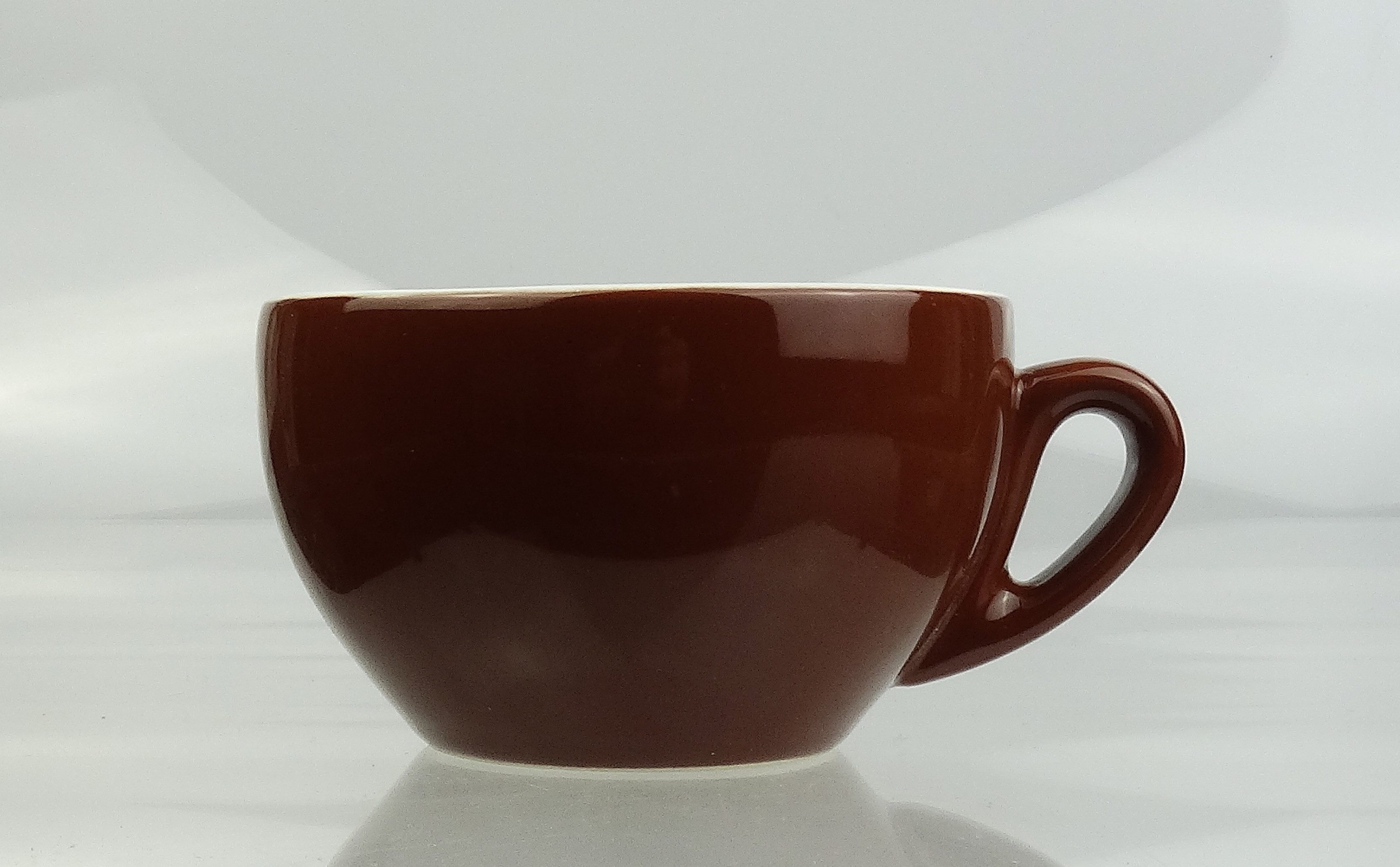 Nuova Point Cappuccinotasse dickwandig, braun, max 200 ml, 2-tlg., Porzellan