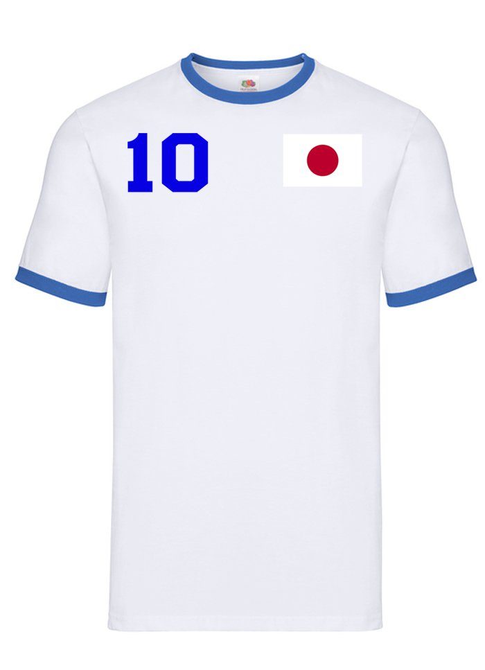 T-Shirt Herren Japan Asien Sport Trikot Fußball Weltmeister Meister WM