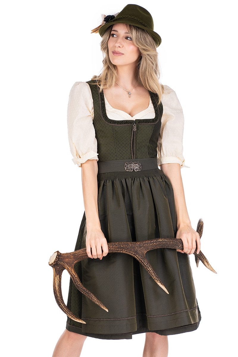MarJo Dirndl Midi Dirndl 2tlg. - ESCHAU - moos