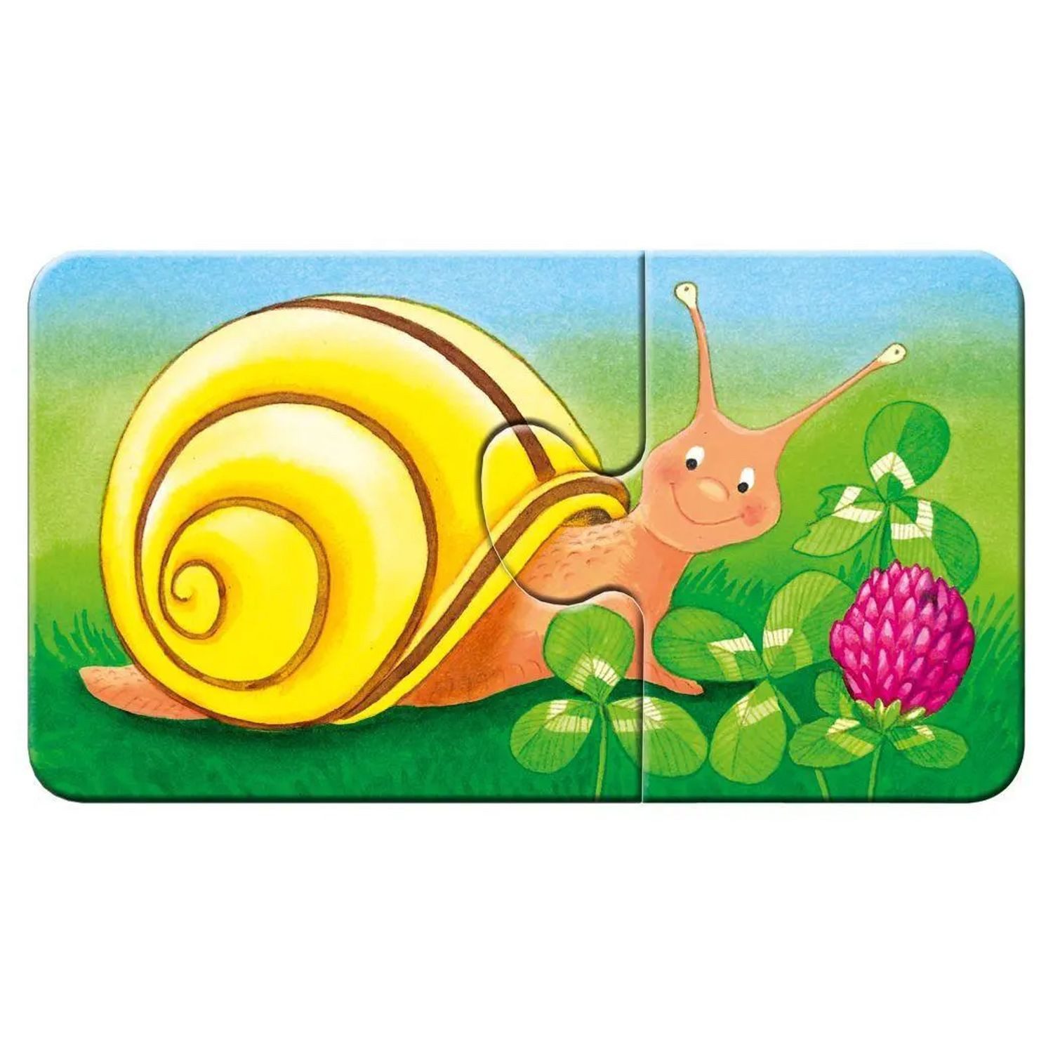 Ravensburger Puzzle Tiere im Garten. Puzzle 9 x 2 Teile, 19 Puzzleteile