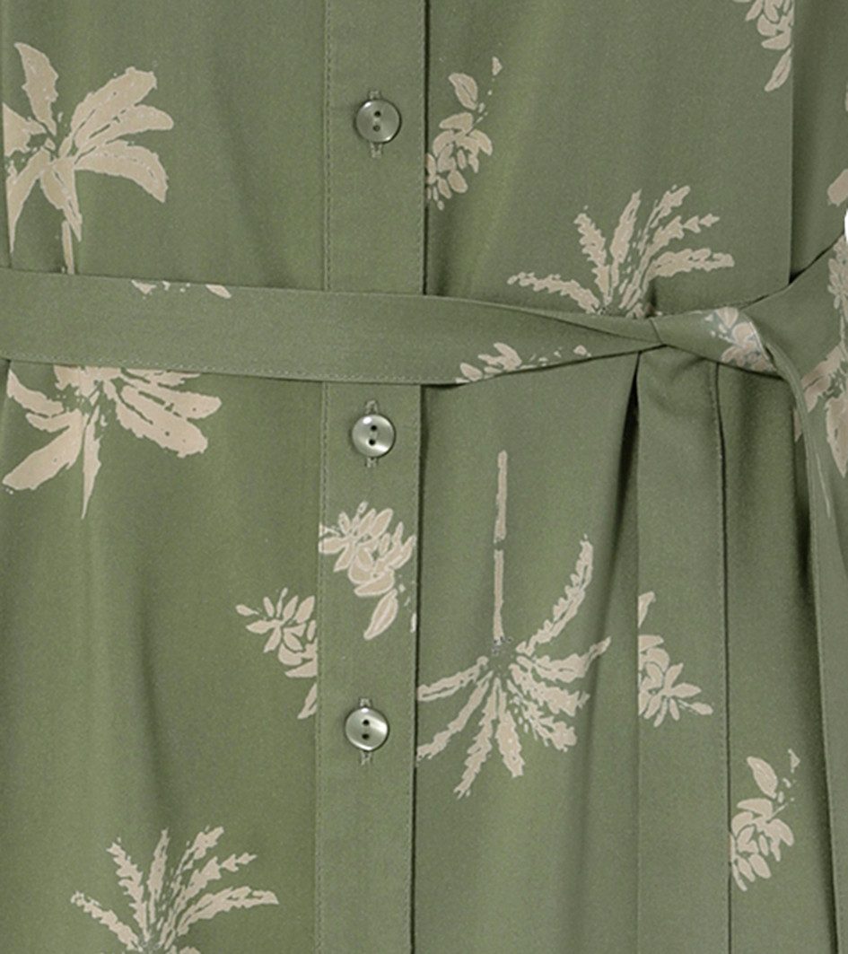 Aniston CASUAL Maxikleid (mit abnehmbarem Bindeband) mit Palmen bedruckt - jedes Teil ein Unikat