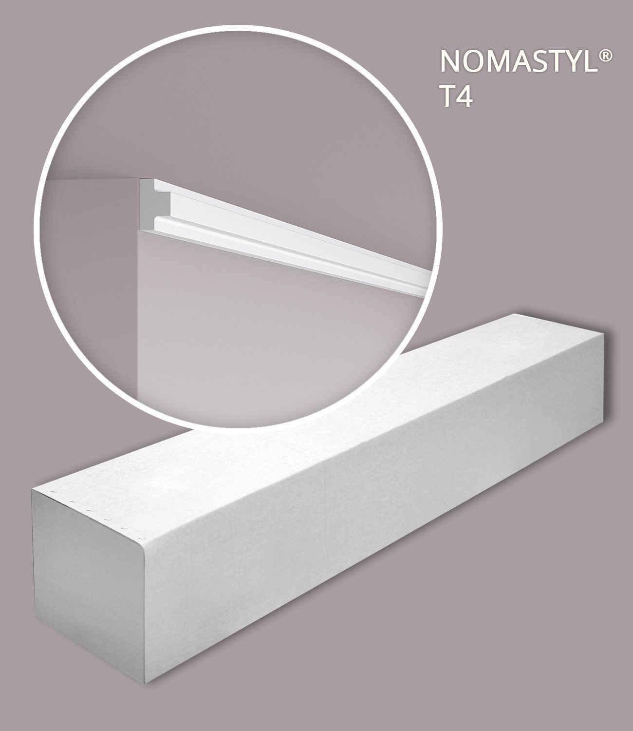 NOËL & MARQUET by nmc Zierleiste NMC T4-box-10 Wandleisten 1 Karton SET mit 10 Eckleisten 20 m, kleben, Extrudiertes Polystyrol (LDPS), 10-St., 1 x Karton SET, Wandleisten 1 Karton SET mit 10 Eckleisten 20 m