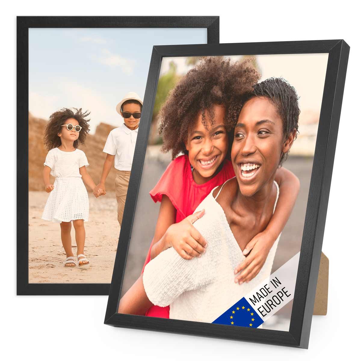PHOTOLINI Bilderrahmen 2er Set Massivholz-Rahmen Modern günstig online kaufen