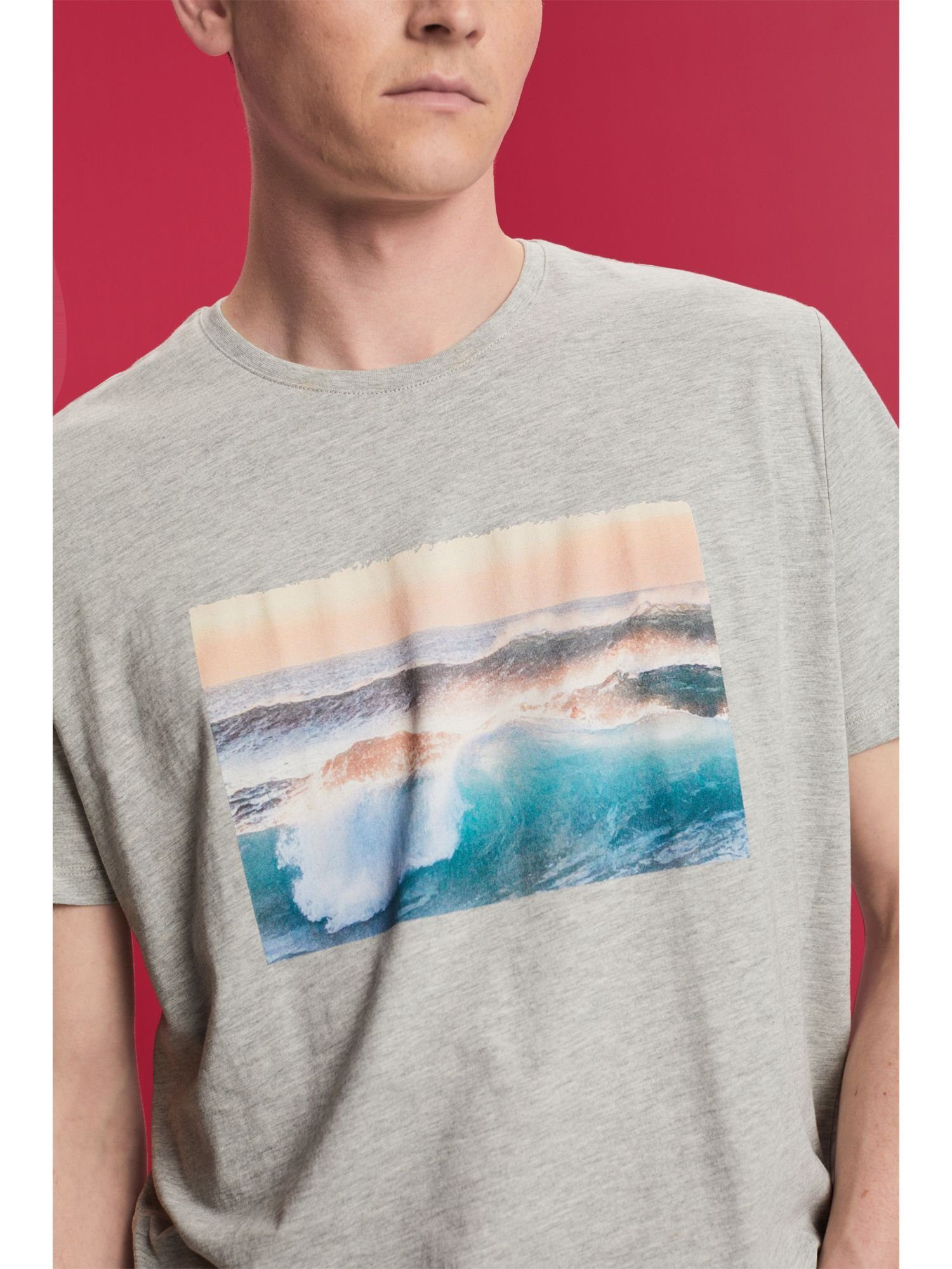 Bedrucktes Esprit Slub-Jersey edc T-Shirt by aus (1-tlg) T-Shirt