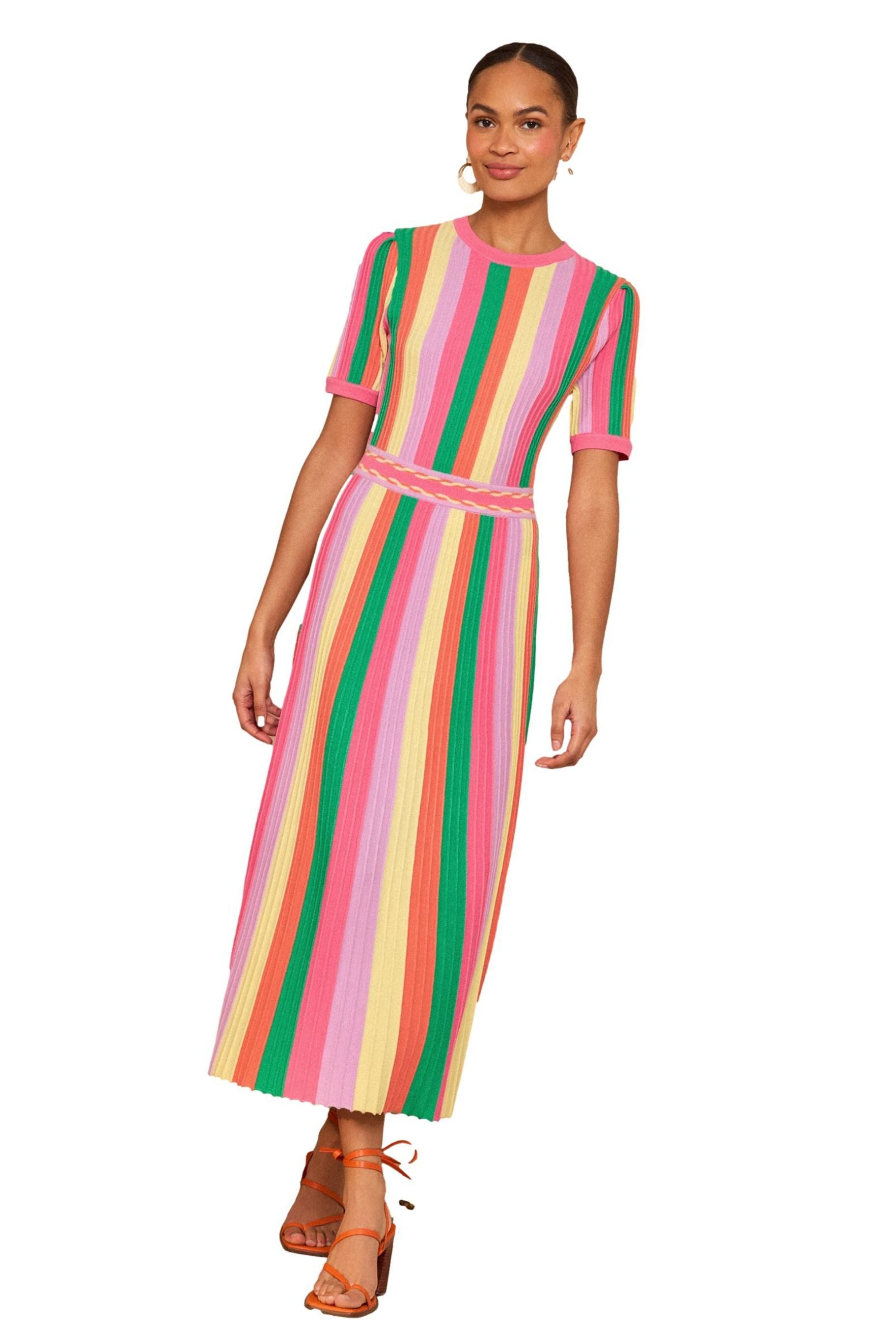 Love & Roses Midikleid Love & Roses kurzärmeliges Strickkleid (1-tlg) günstig online kaufen