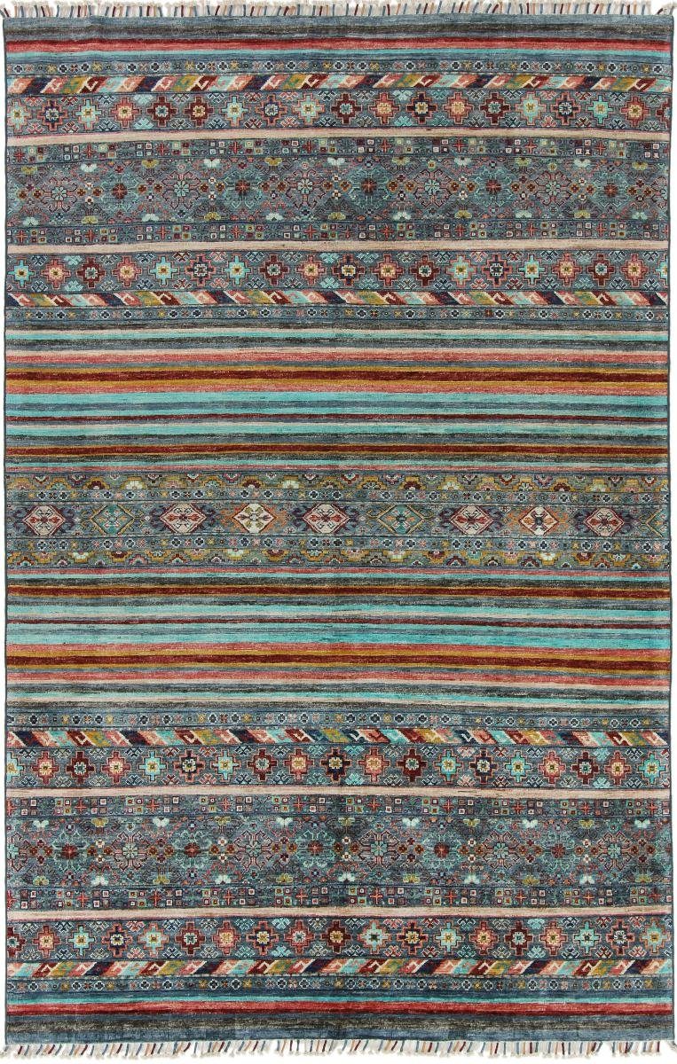 Orientteppich Arijana Shaal 163x250 Handgeknüpfter Orientteppich, Nain Trading, rechteckig, Höhe: 5 mm