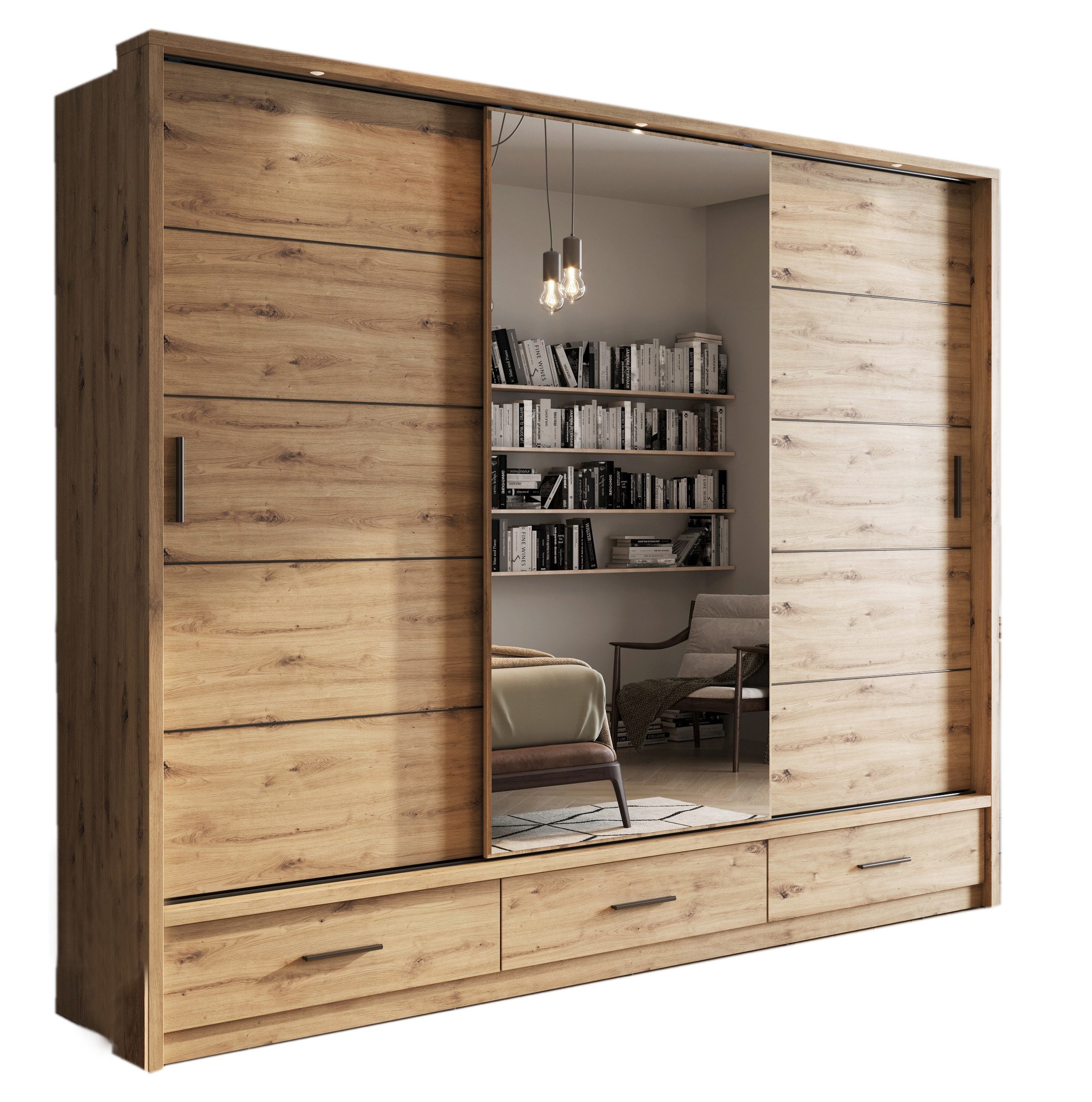 Compleo Kleiderschrank ARTI 01 mit 3 günstig online kaufen