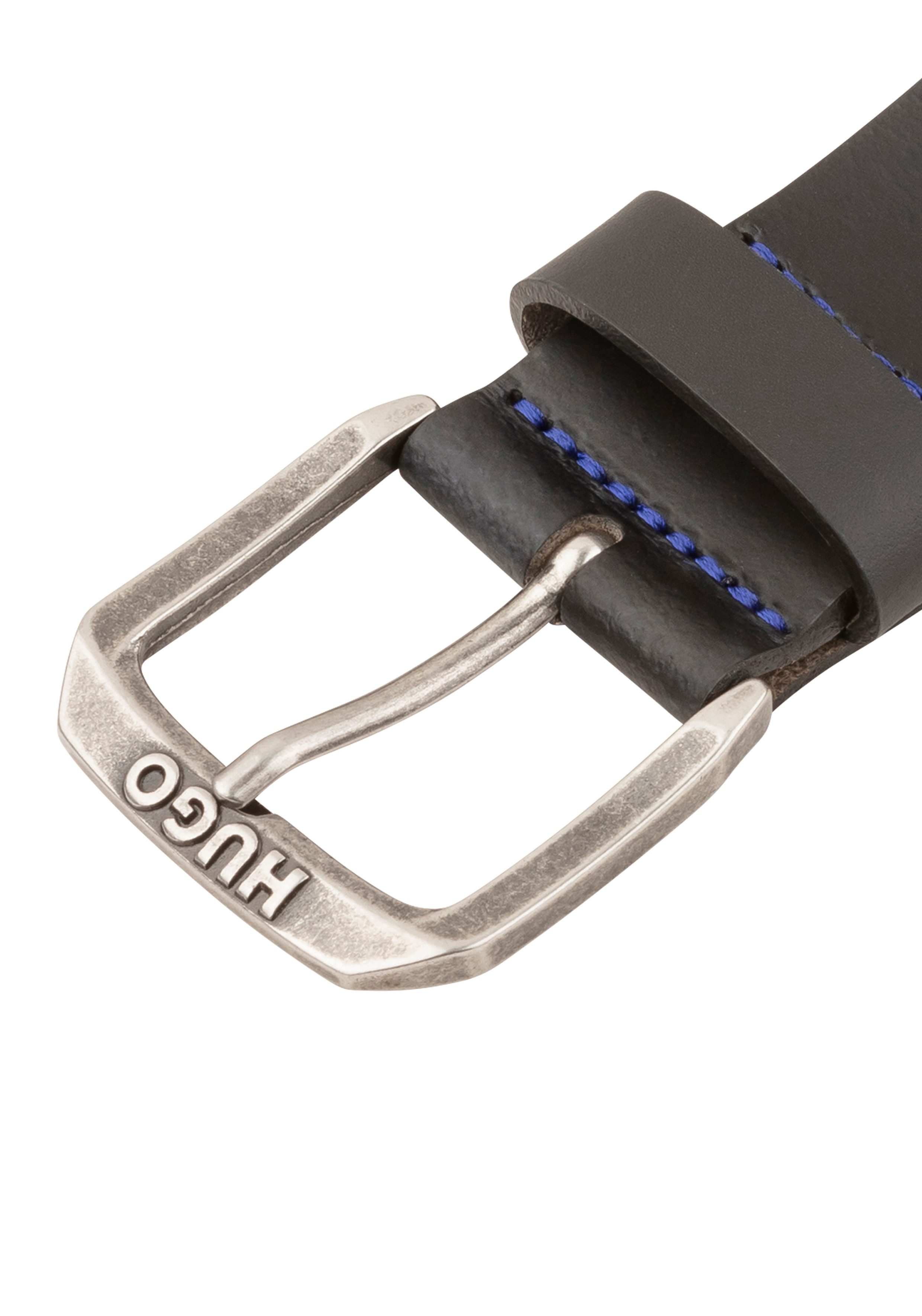 HUGO Blue Ledergürtel Berker_Sz40 mit BOSS-Schriftzug günstig online kaufen