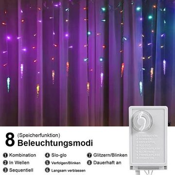 Welikera LED-Lichterkette LED Außenlichterkette,Farbenfroh für Dekoration im Freien,IP42