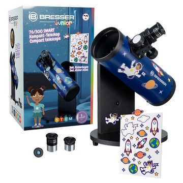 BRESSER junior SET 76/300 Kompakt Teleskop SMART + 2in1-Projektor Auf- und Durchlichtmikroskop