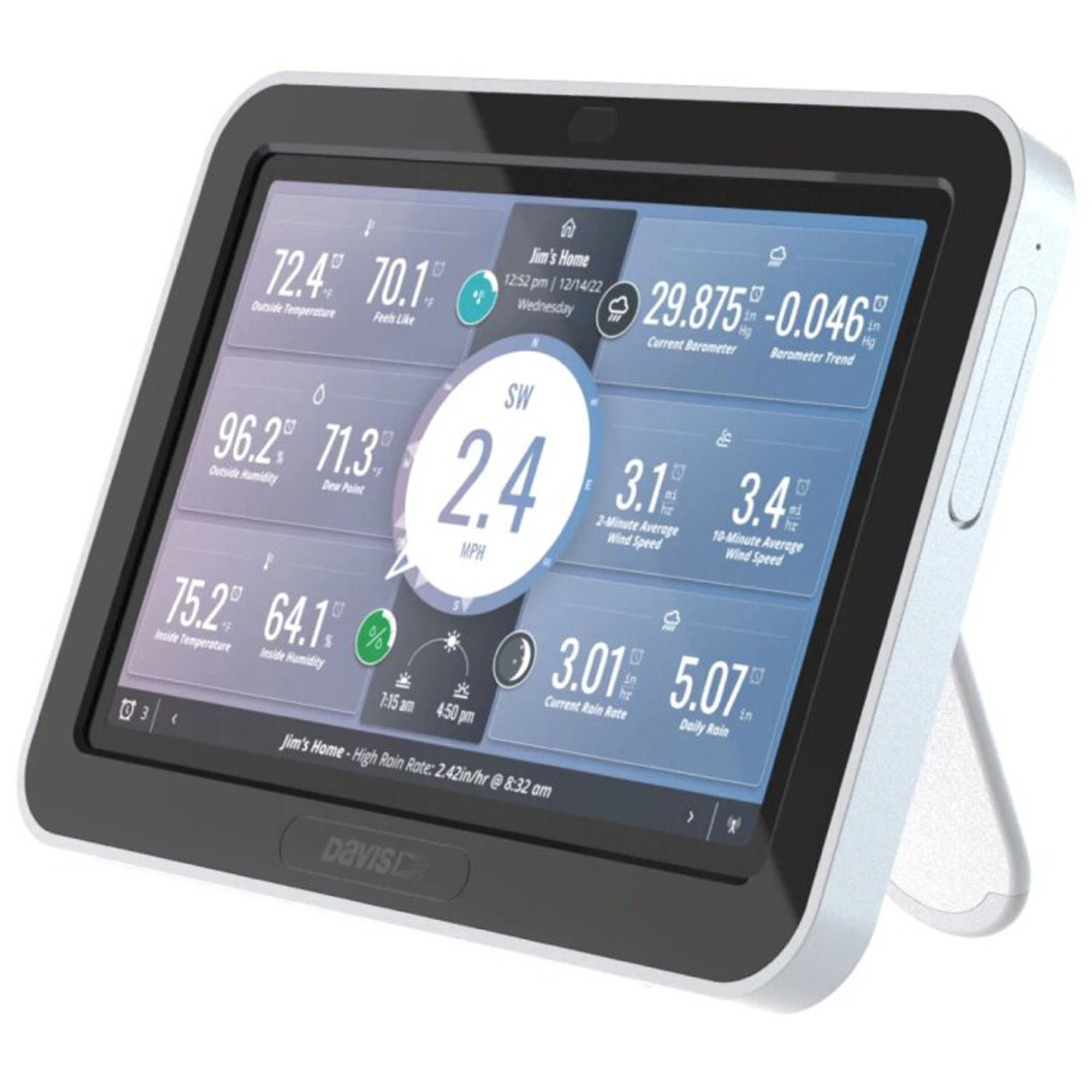 Davis Instruments Weatherlink Touch Funk-Konsole Display für Vantage Pro 2 und Vue Funkwetterstation
