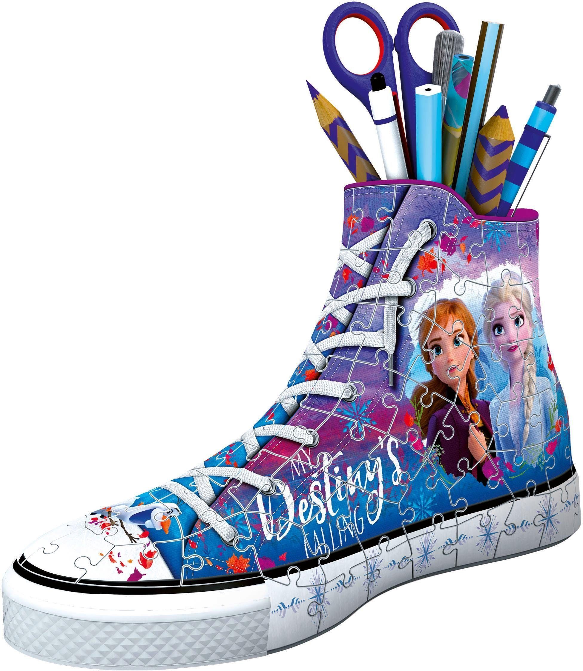 Ravensburger 3D-Puzzle Disney Frozen II, Sneaker, 108 Puzzleteile, Made in Europe