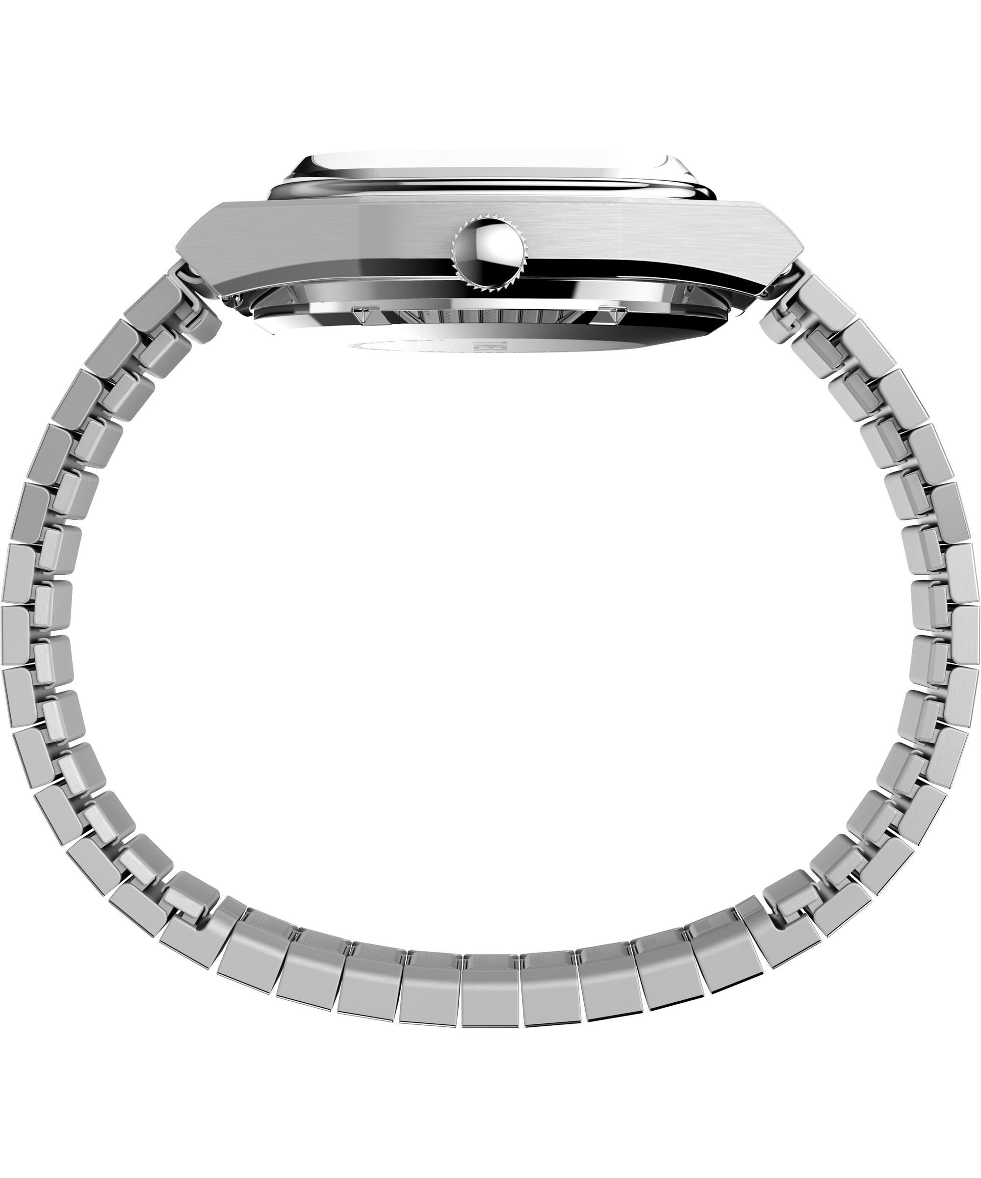 Timex Automatikuhr E Line TW2Y66800AJ, Armbanduhr, Herrenuhr, Mechanische Uhr, Edelstahlarmband, analog, Tag