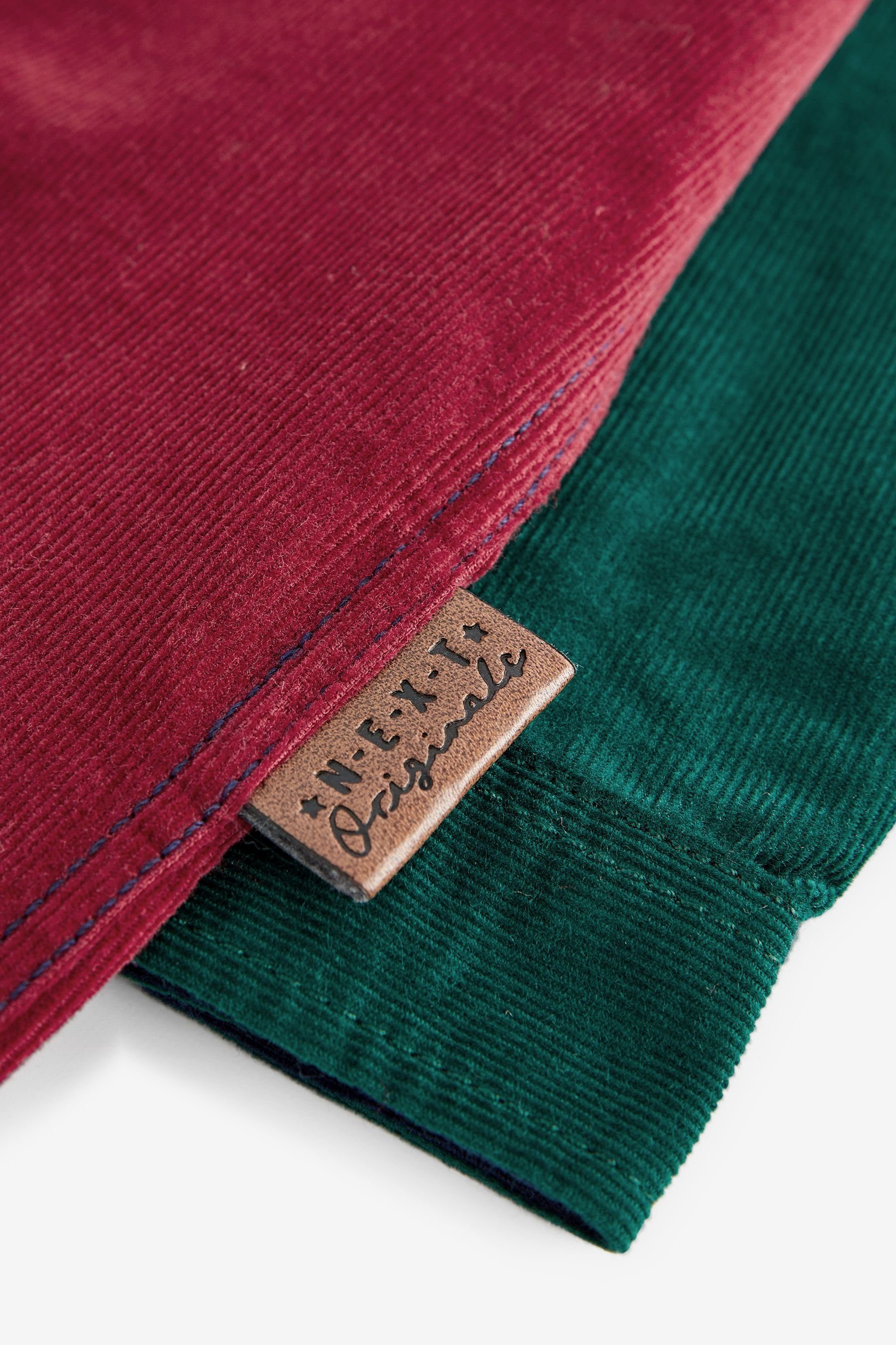 Next Langarmhemd Cordhemd mit Farbblock-Design (1-tlg)