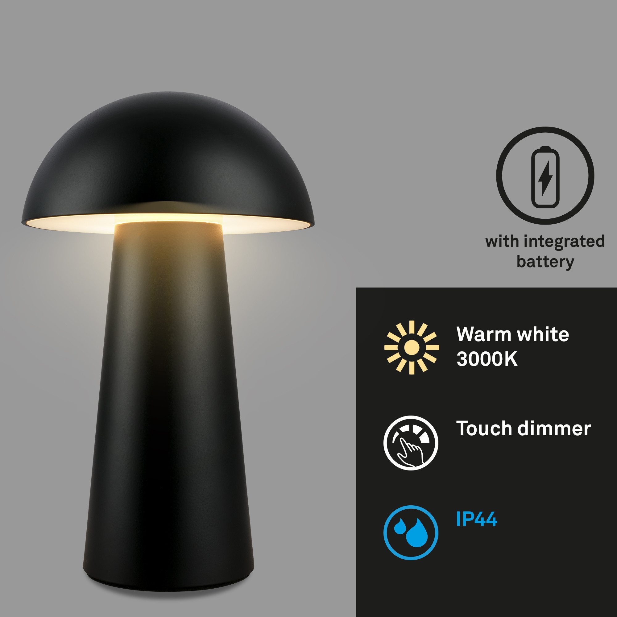 Briloner Leuchten Tischleuchte Pilzleuchte, LED Tischlampe günstig online kaufen