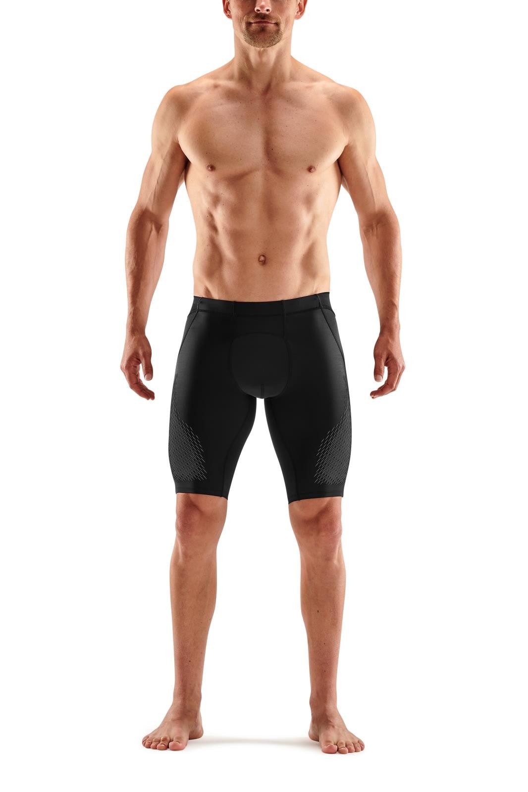 Skins Funktionshose 3-Series Half Tight 400 Short (enganliegend) schwarz/grau Herren