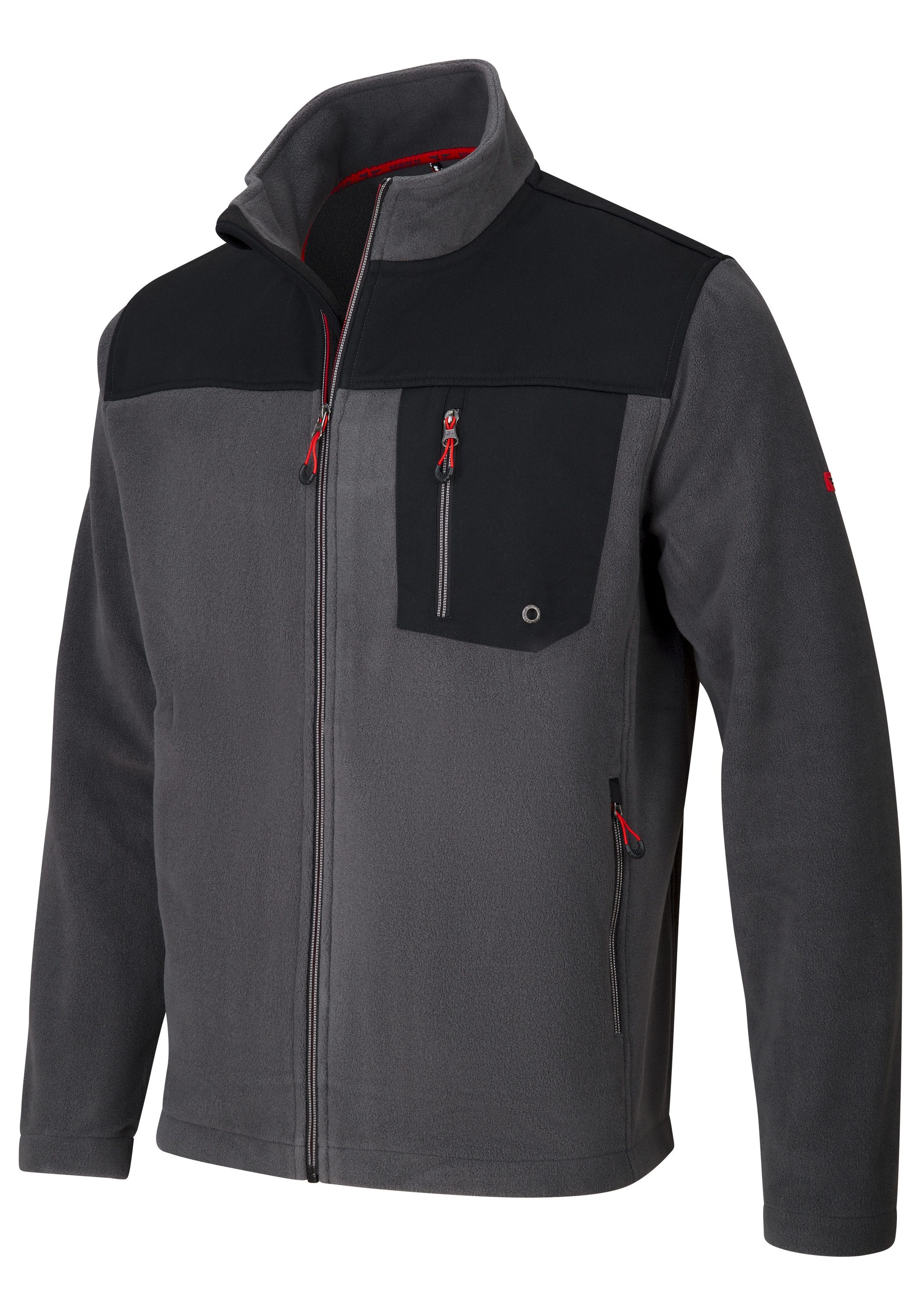 HERO by John Medoox Fleecejacke JOEL Fleecejacke Sherpa fleece Straight Fit Casual Sherpa für Herren