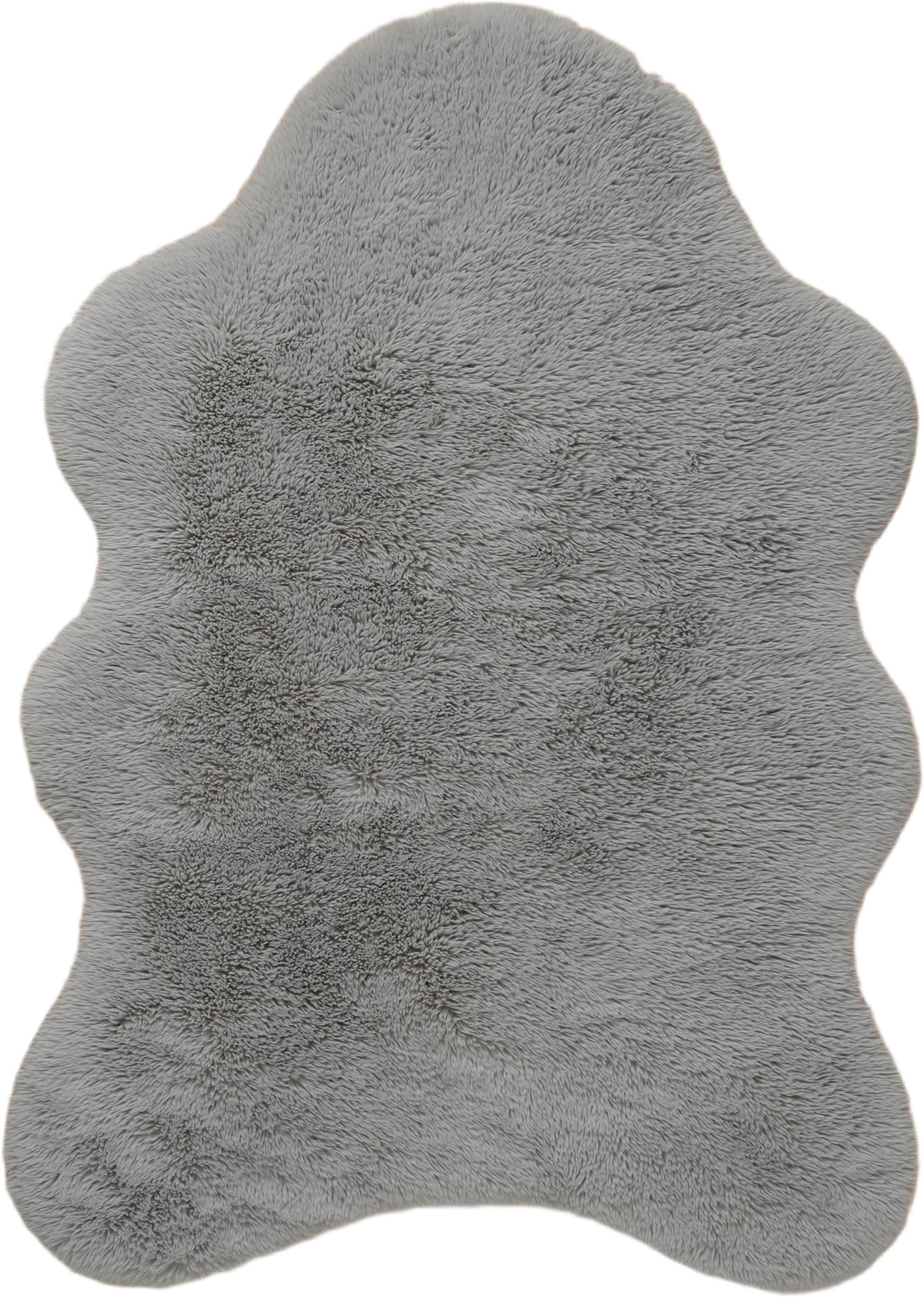 OTTO home Hochflor-Teppich Mollin, Fellform, leichter Glanz, rechteckig, Höhe: 30 mm, Kunstfell, Fellimitat, waschbar, flauschig, weich, Wohnzimmer – Bild 2 von 5