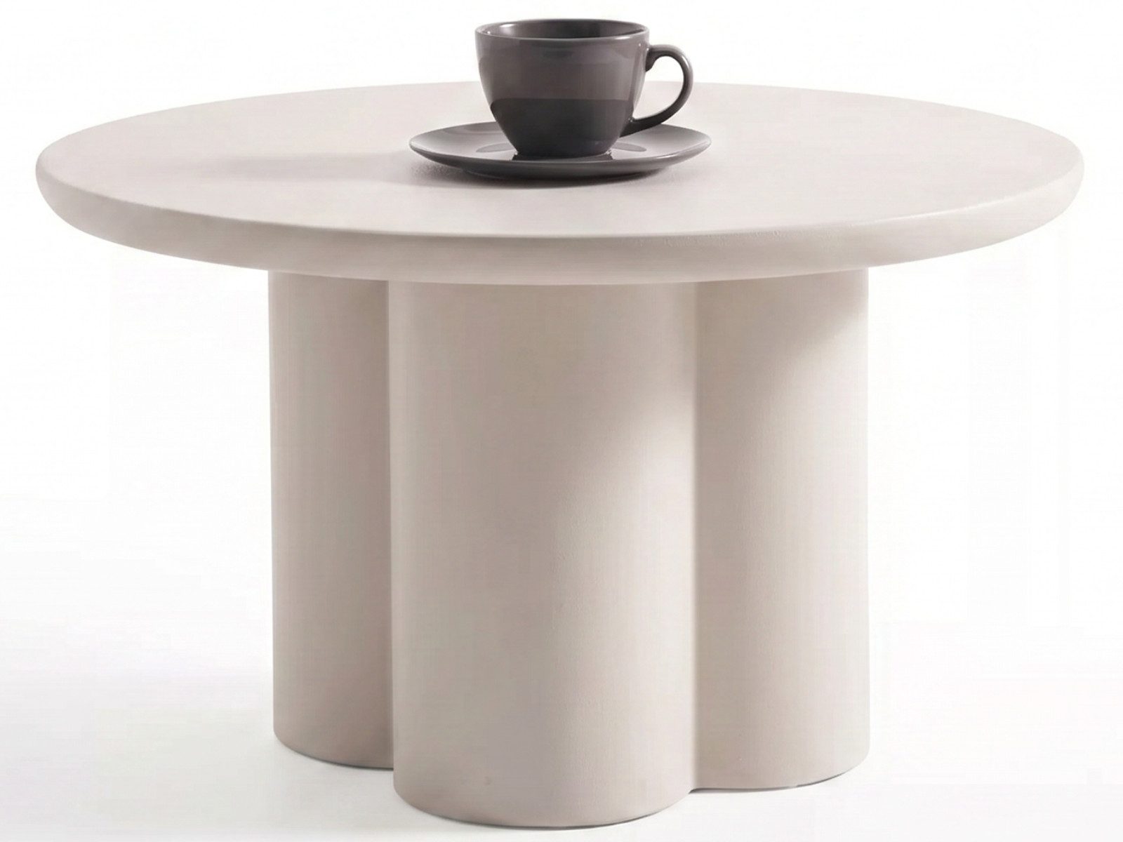 yourhouse24 Couchtisch MIU, Organisch & Modern, Mikrozement Grau (1 Tisch), Echte Mikrozement-Oberfläche in Betonoptik