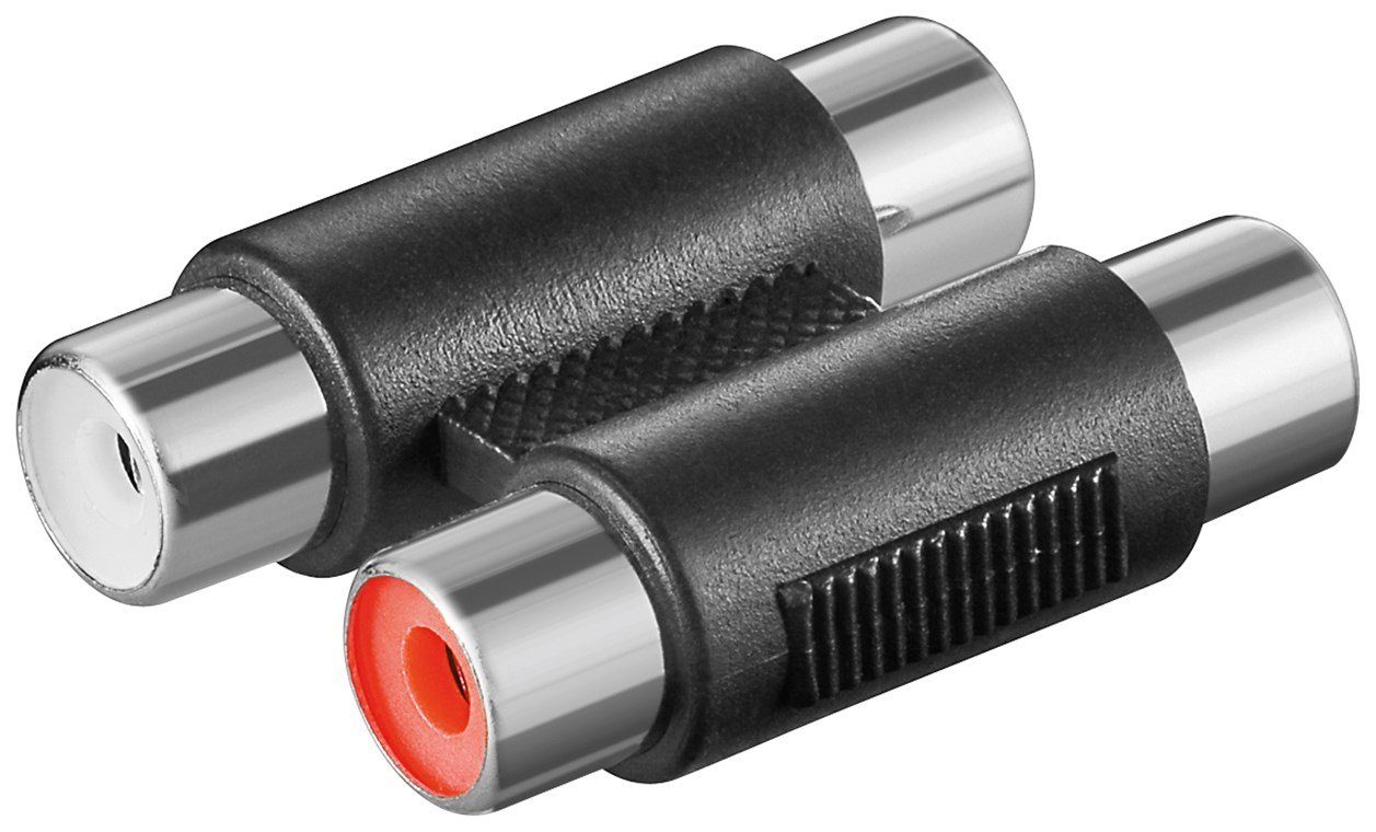 Goobay Rca-разъем goobay Cinch zweifach Adapter 2 x Buchse zu 2 x Buchse (Bulk)