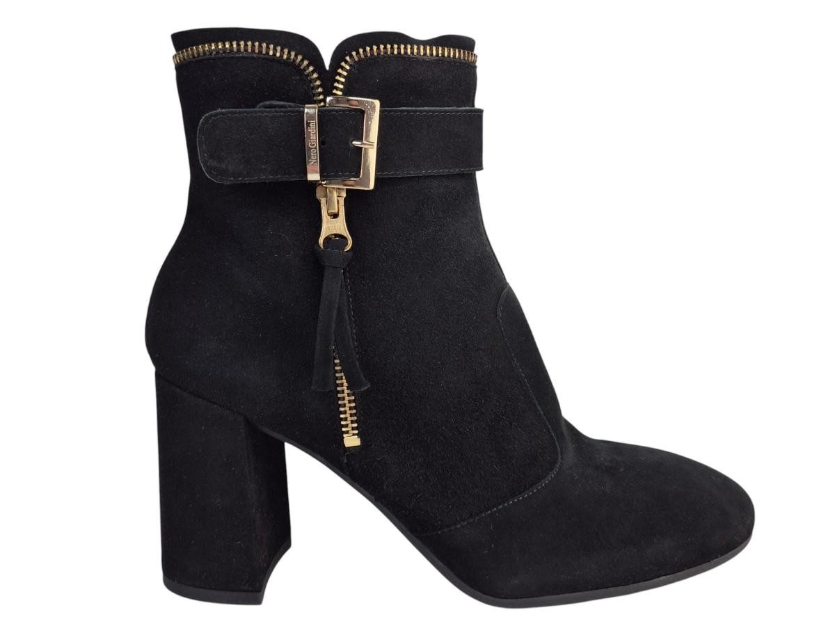 Nero Giardini schwarz Zip gold Stiefelette