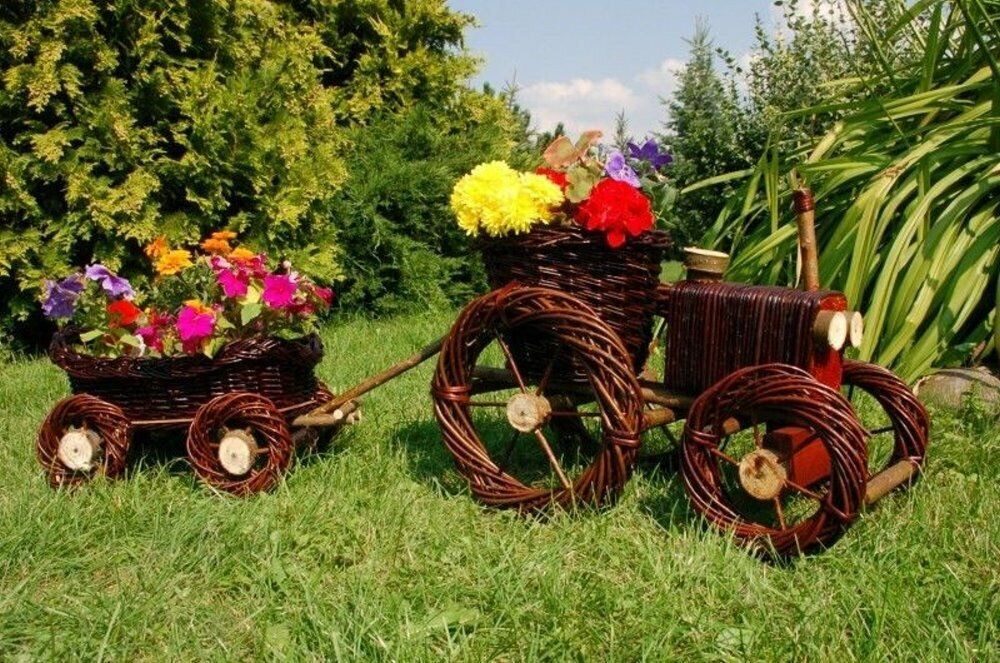 DEKO VERTRIEB BAYERN Gartenfigur Premium Traktor günstig online kaufen