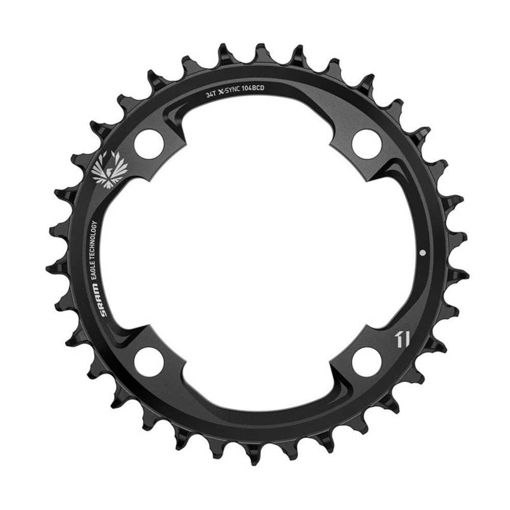 SRAM Fahrradketten KettenblattX-Sync Eagle 12-fach, 34-Zähne, Alu, 104 mm