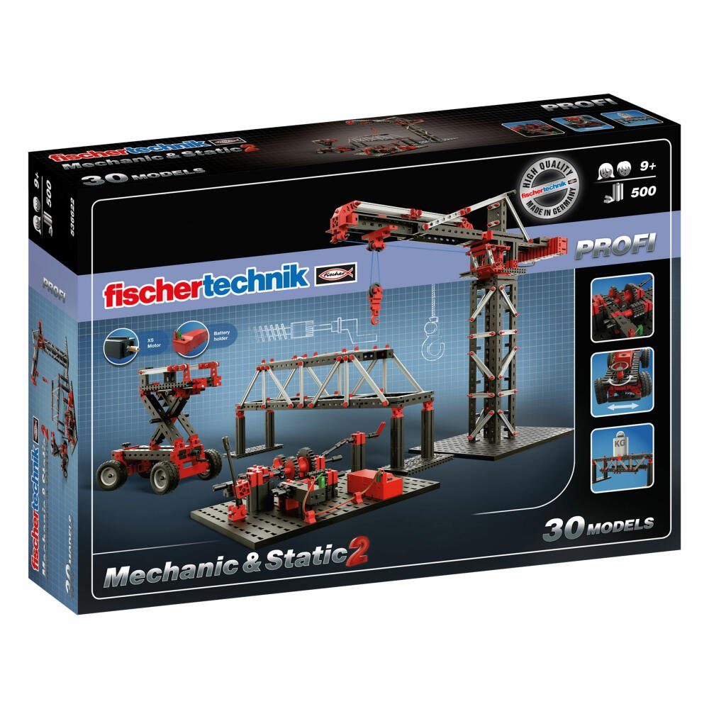 fischertechnik Konstruktions-Spielset Profi Mechanix & Static 2, (500 St)