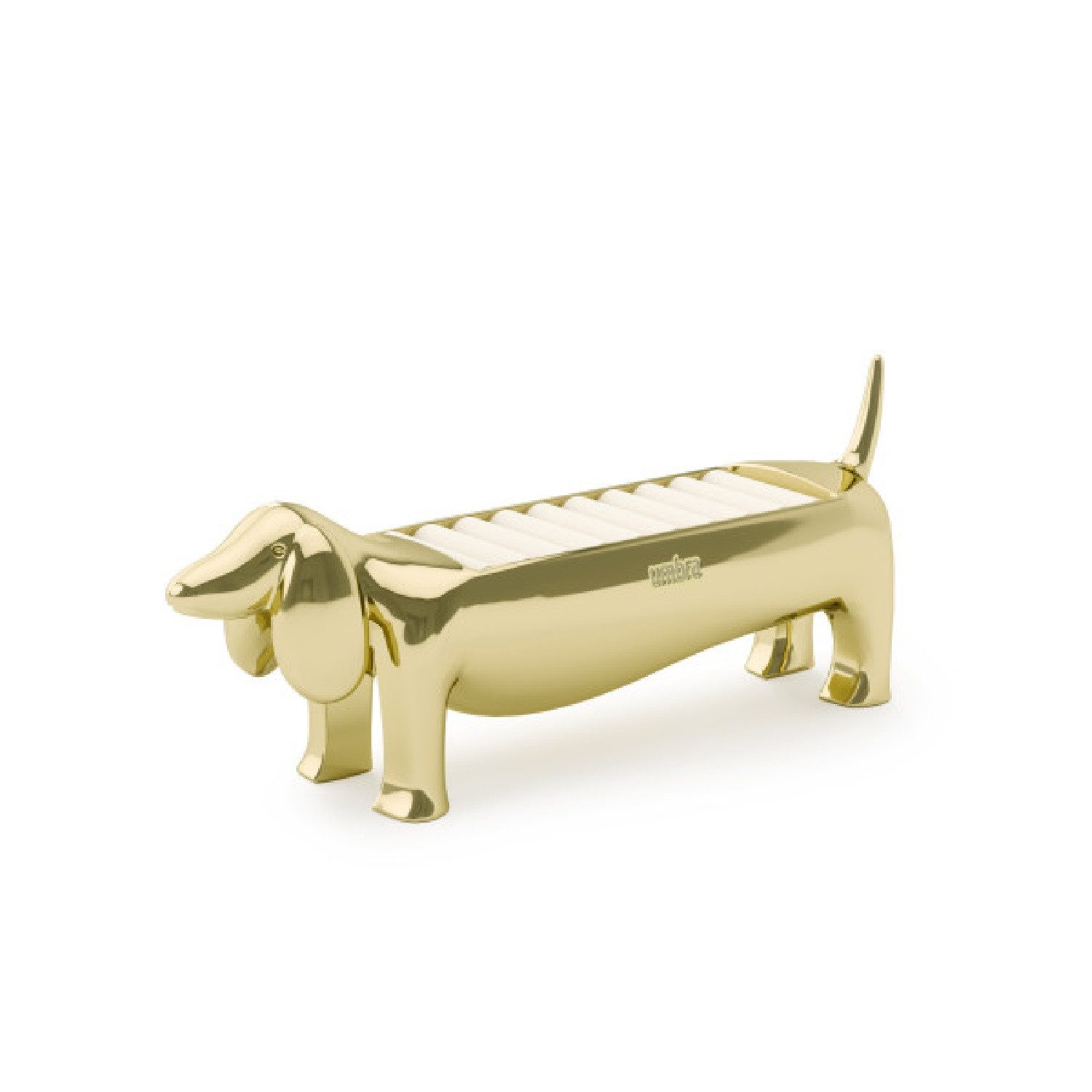 Umbra Schmuckständer Dachsie Ringhalter, Messing