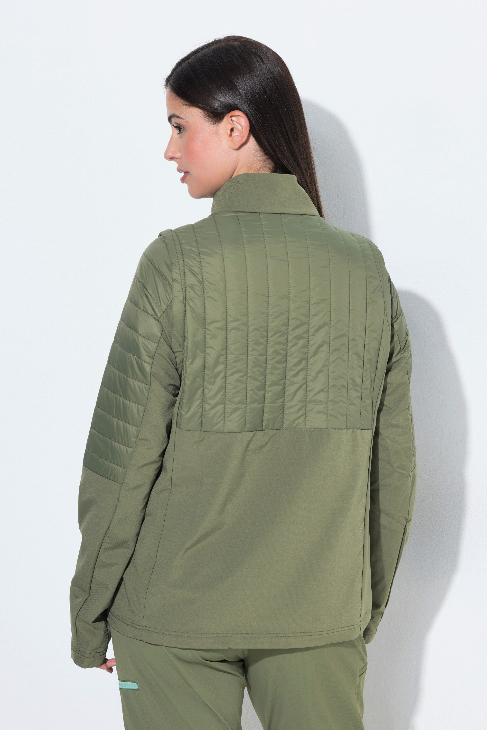 Ulla Popken Steppjacke HYPRAR 2-in-1-Funktionsjacke Ärmel abnehmbar