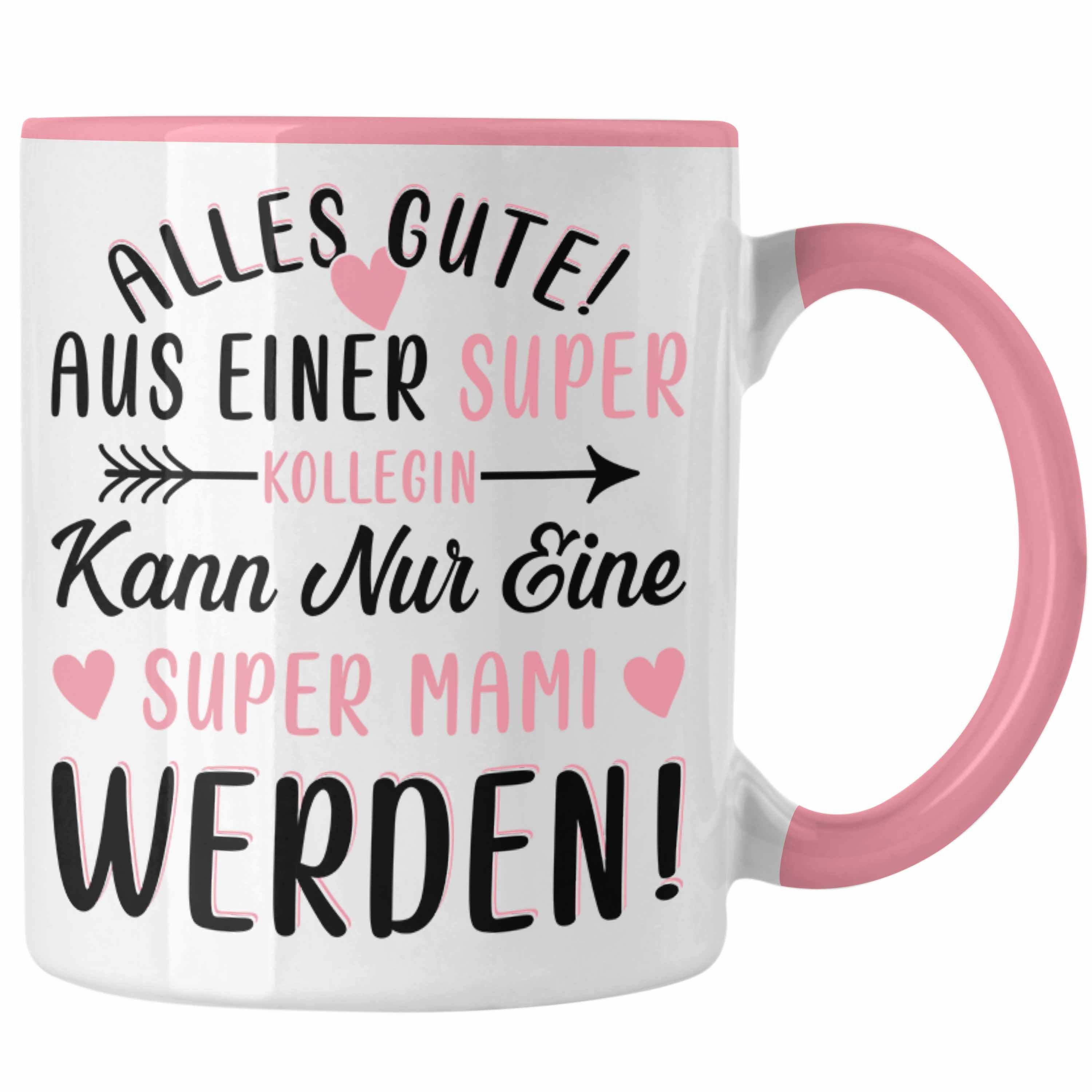 Trendation Tasse Mutterschutz Abschied Tasse Geschenk Kollegin Abschiedsgeschenk Werden