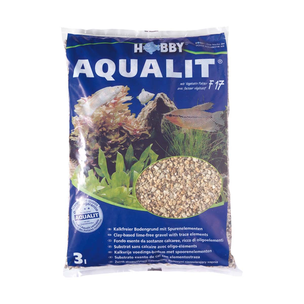 Aquarienkies Aqualit, Bodengrund, 3 Liter