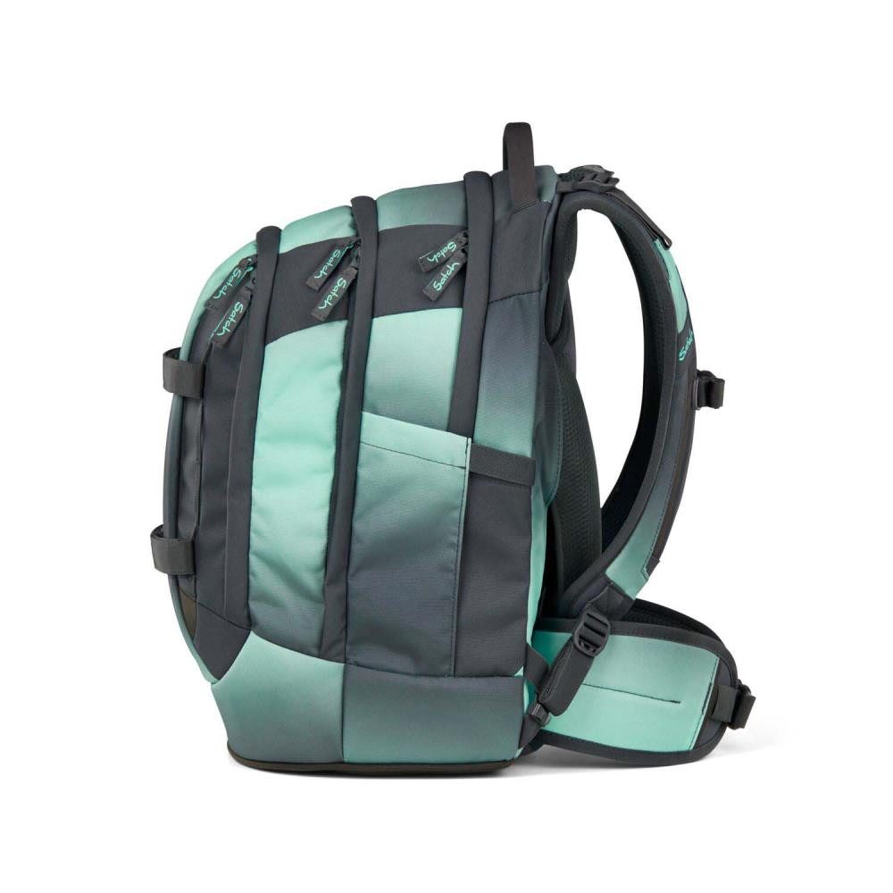 Satch Schulrucksack Pack (4tlg., inkl. Schlamperbox, Regenhülle und Geldbörse)