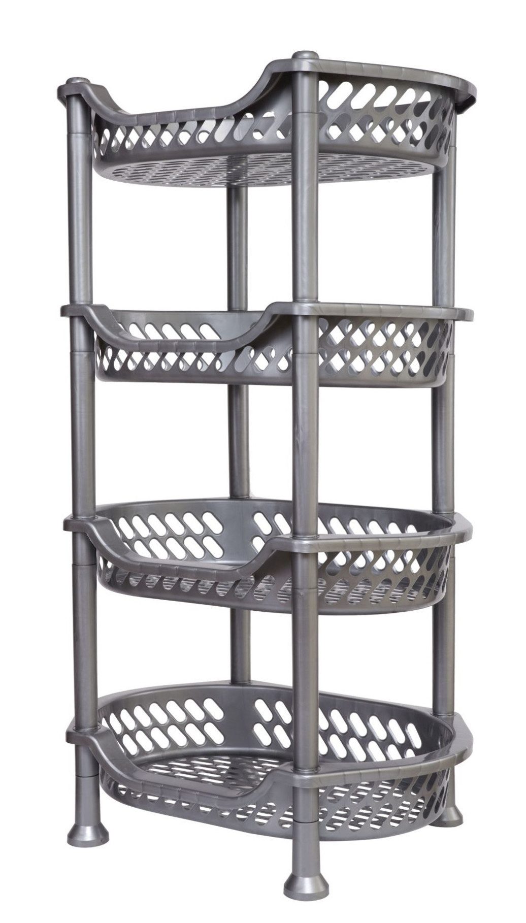 DanDiBo Küchenregal stapelbar Kunststoff Obstregal 93872 Küchenkorb Stapelk günstig online kaufen