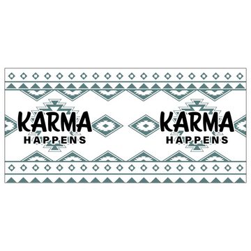 United Labels® Tasse Karma Tasse - Karma happens Kaffeetasse Becher Keramik Weiß 320ml, Keramik