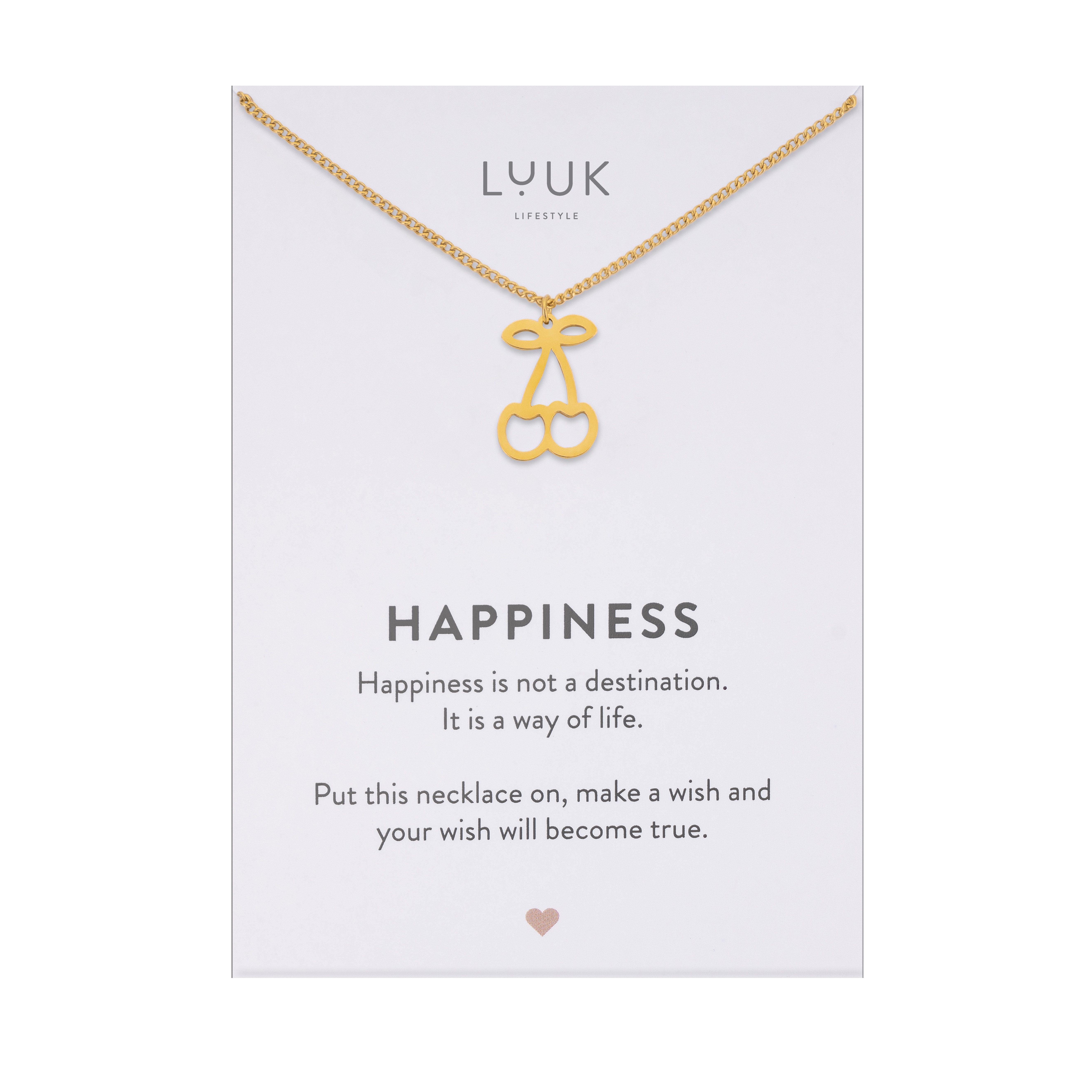 LUUK LIFESTYLE Kette mit Anhänger Kirsche, günstig online kaufen