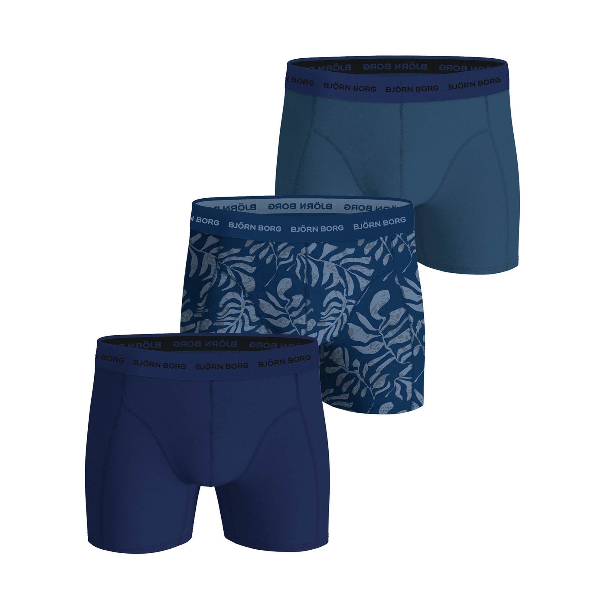 Björn Borg Boxer Herren Boxershort 3er Pack Baumwollmischung (Packung, 3er Pack)