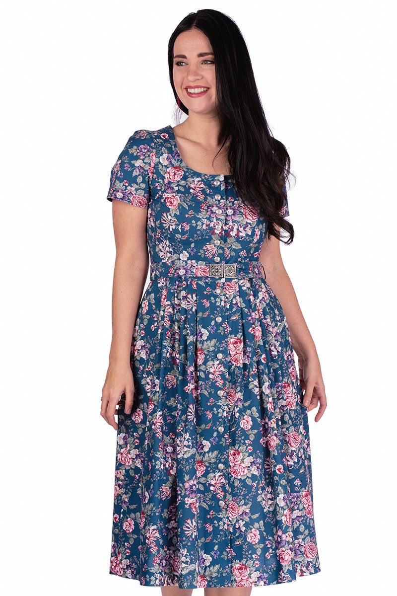 Berwin & Wolff Trachtenkleid Trachtenkleid - NOVALIE - marine/geblümt