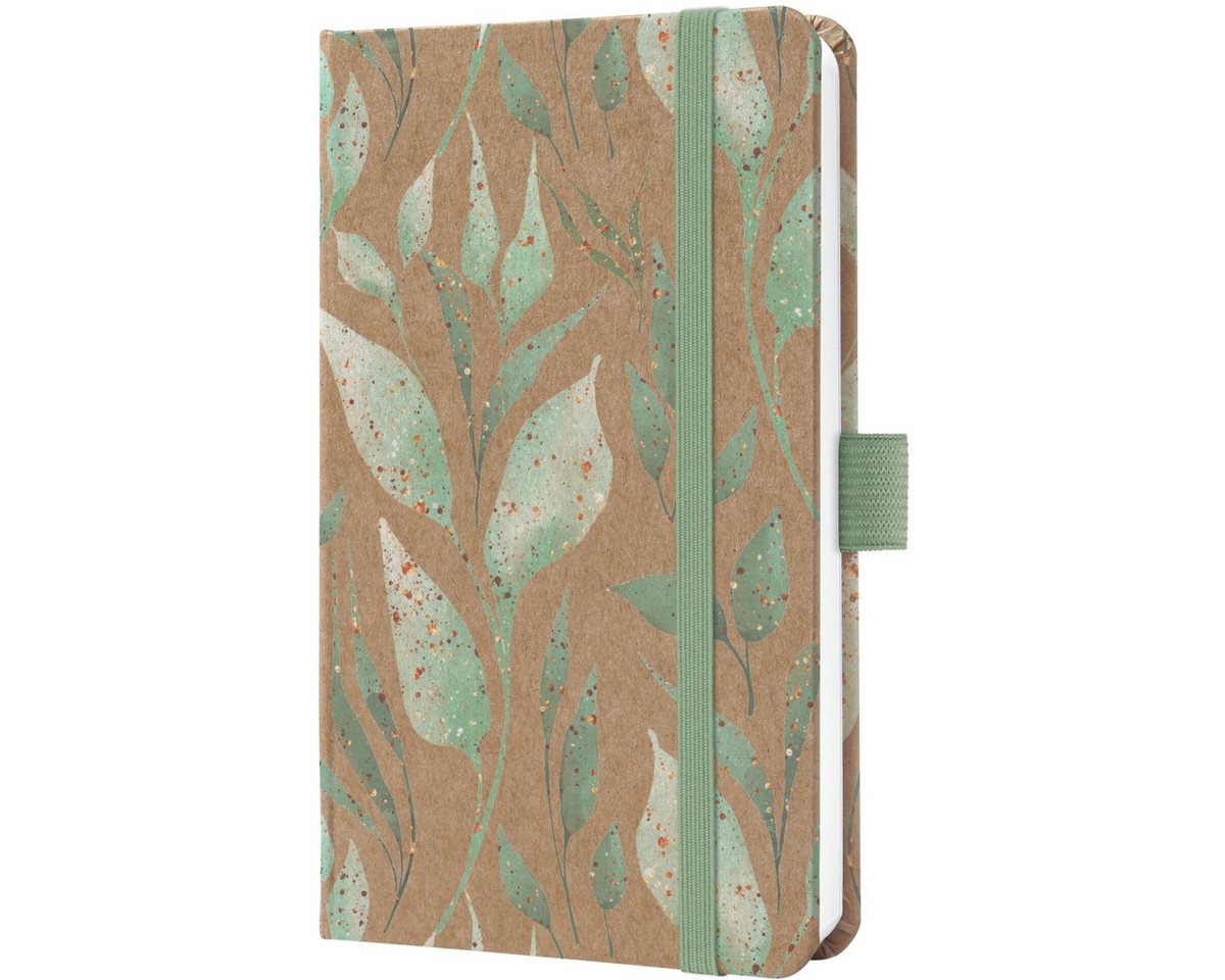 Thumbnail - Sigel Taschenkalender Wochenkalender Jolie ca. A6 Hardcover Sparkle Leaves 2026