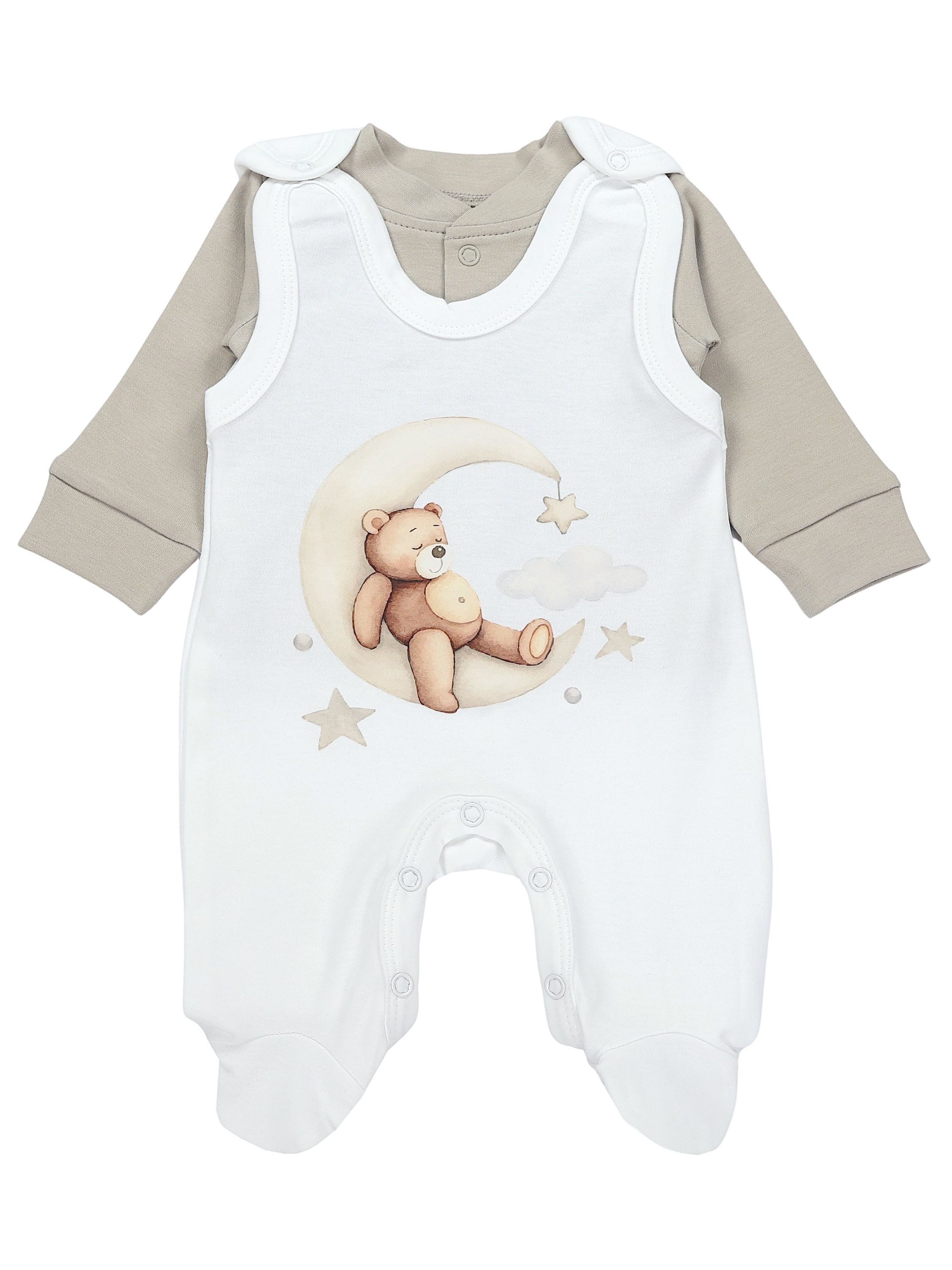TupTam Strampler TupTam Baby Mädchen Jungen Strampler mit Langarmshirt Aufdruck Spruch von TupTam