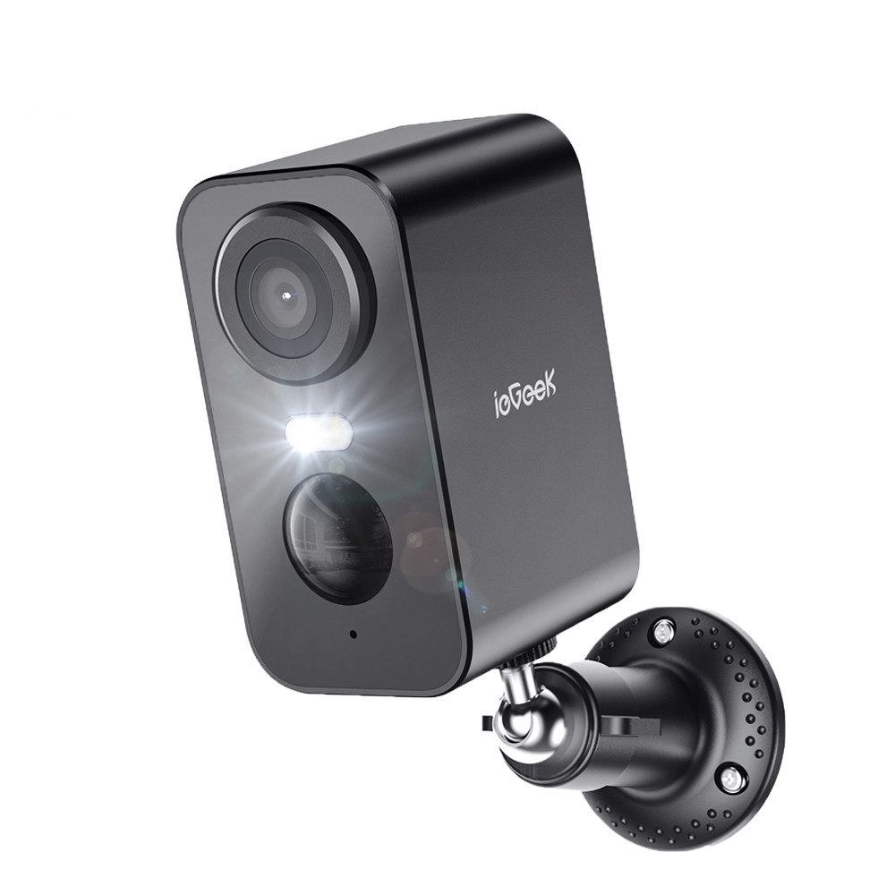 ieGeek Überwachungskamera Überwachungskamera Aussen Akku 2K Kabellose Outdoor WLAN IP Kamera (Aussen, Außenbereich, drinnen, außen/innen, mit Batterie Wiederaufladbare PIR Bewegungsmelder 2,4Ghz WiFi Alexa, IP66 Wasserdicht für Außen Innen,farbige Nachtsicht, Sirene und Lichtalarm)