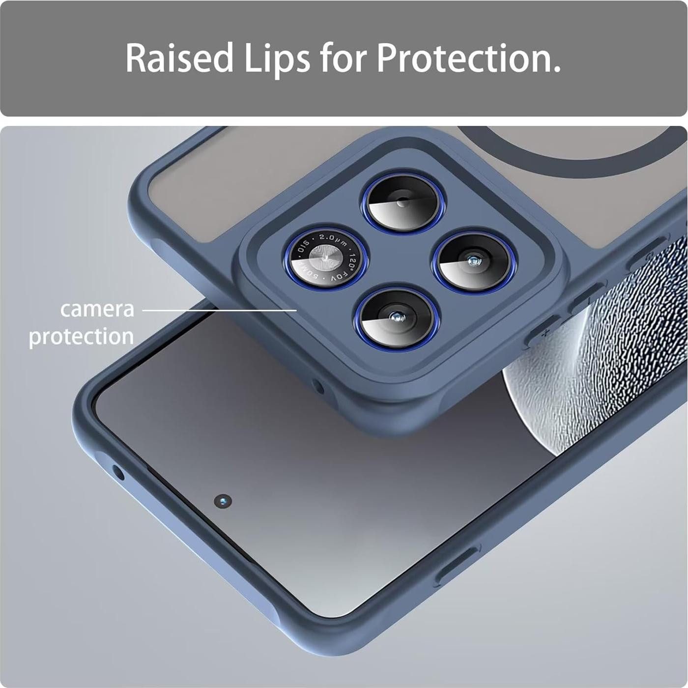 CoolGadget Handyhülle Magnet-Hülle für Motorola Edge 70 Schutzhülle magnetisch 6,67 Zoll, Hülle Matt Stoßfest kompatibel mit QI-Laden Zubehör Kameraschutz Case