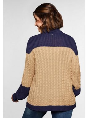 Sheego Rollkragenpullover Große Größen mit verschiedenen Strickarten