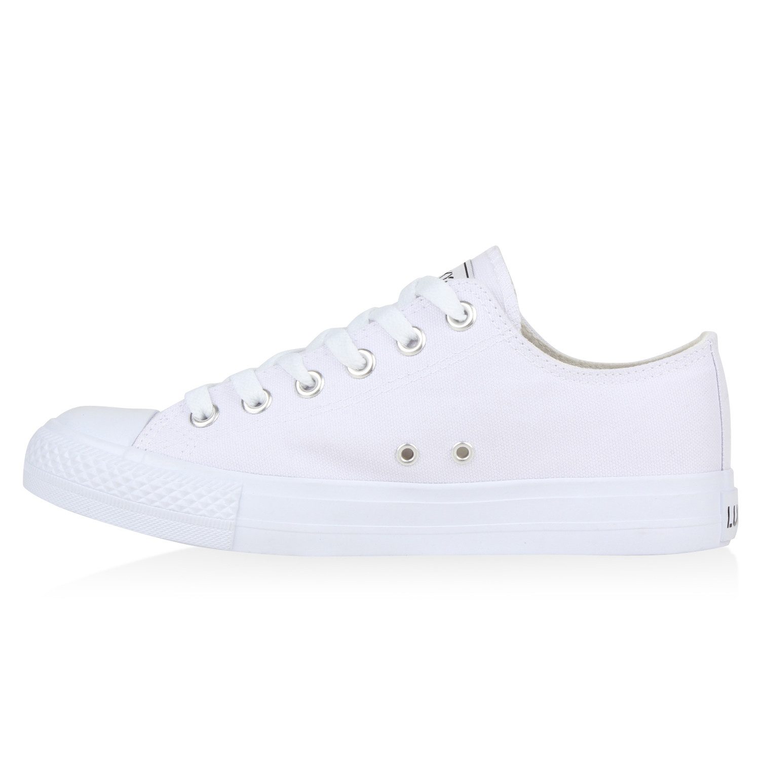 VAN HILL 94237 Sneaker Damen Sneaker Low Canvas Freizeitschuhe Schnürer Basic Sportschuhe