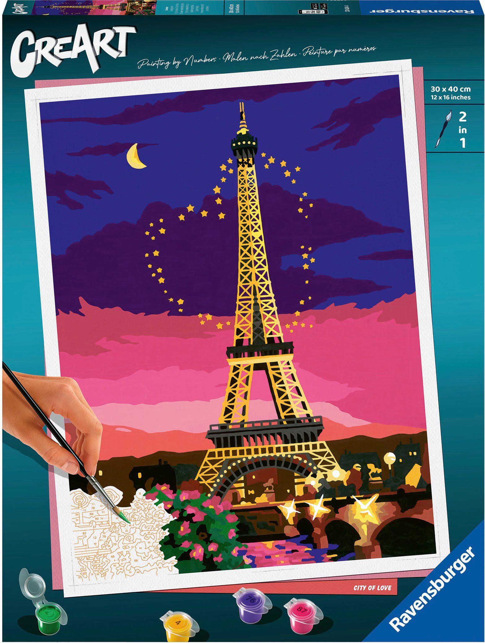 Ravensburger Malen nach Zahlen CreArt, City of Love, Made in Europe