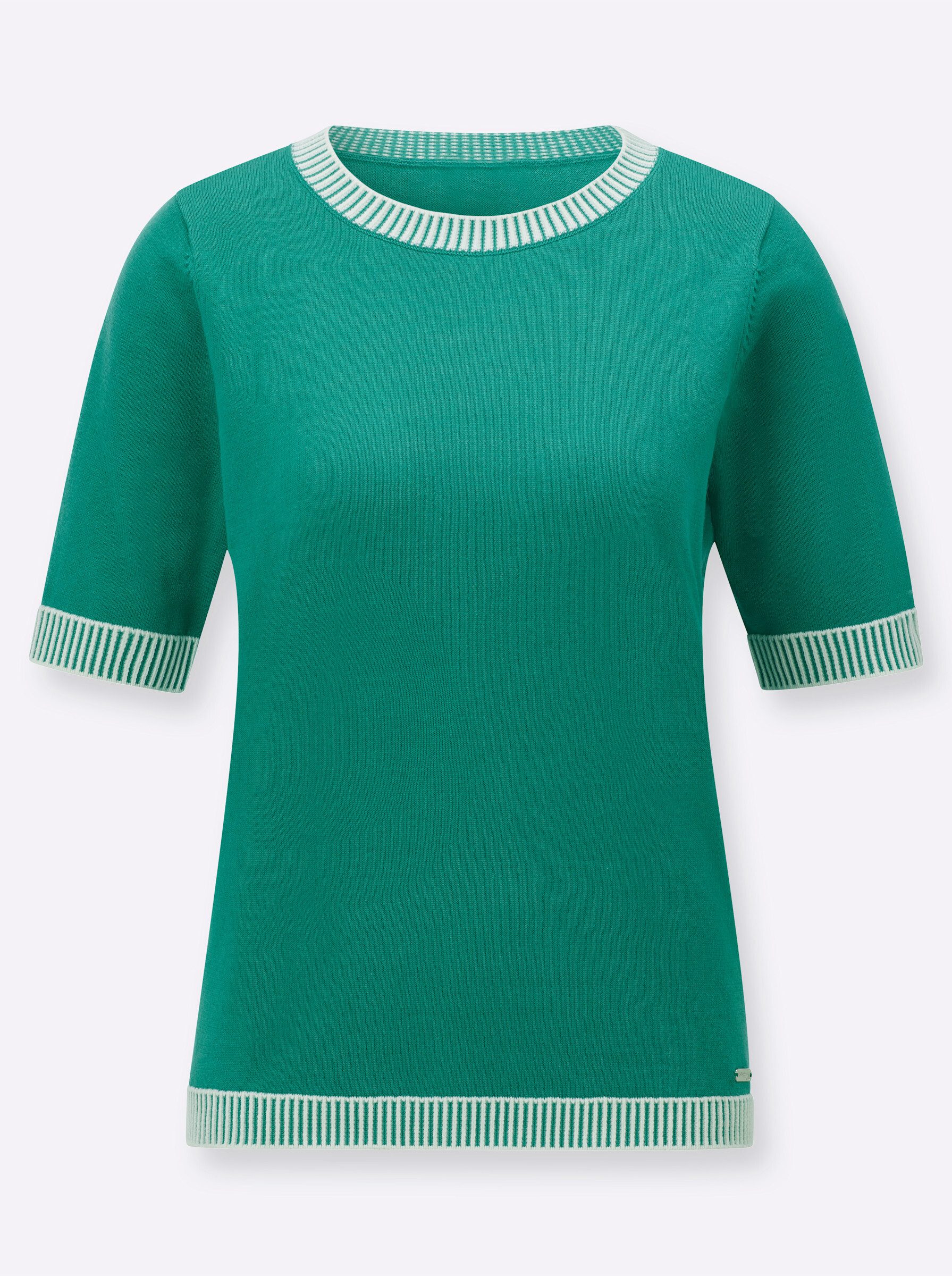 Witt Strickpullover Kurzarm-Pullover Kurzarm Jersey