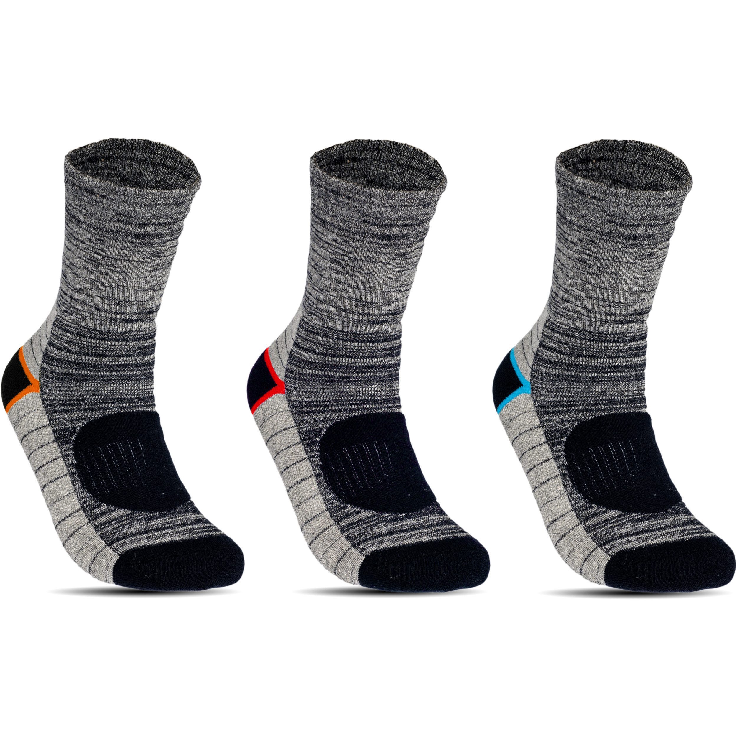 TEXEMP Thermosocken 6 - 24 Paar Thermo Socken Herren Damen Dicke Warme Wintersocken Ski (Packung, 6-Paar) Mit Innenfrottee - Übergrößen