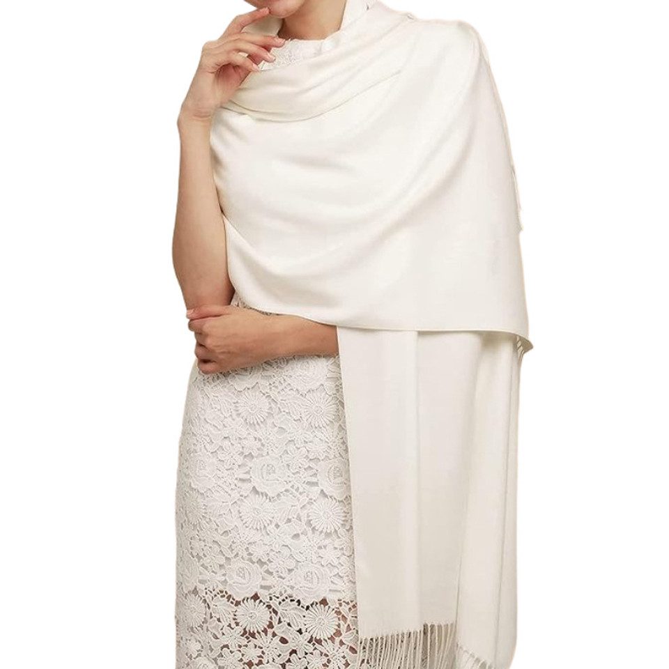 Cachito Modeschal Damen Schultertuch Abendkleid festlich Schal, mit quasten/fransen, Tücher für abendkleid Stola Scarf Winterschal – Bild 4 von 5
