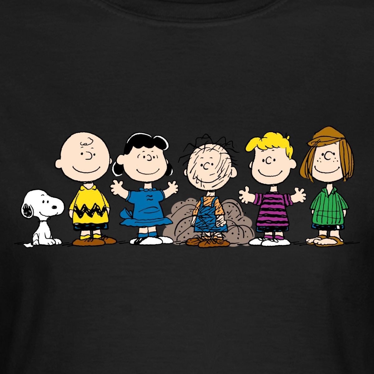 Spreadshirt T-Shirt Peanuts Snoopy Und Seine Freunde Frauen T-Shirt (1-tlg) Slim Fit, fällt klein aus