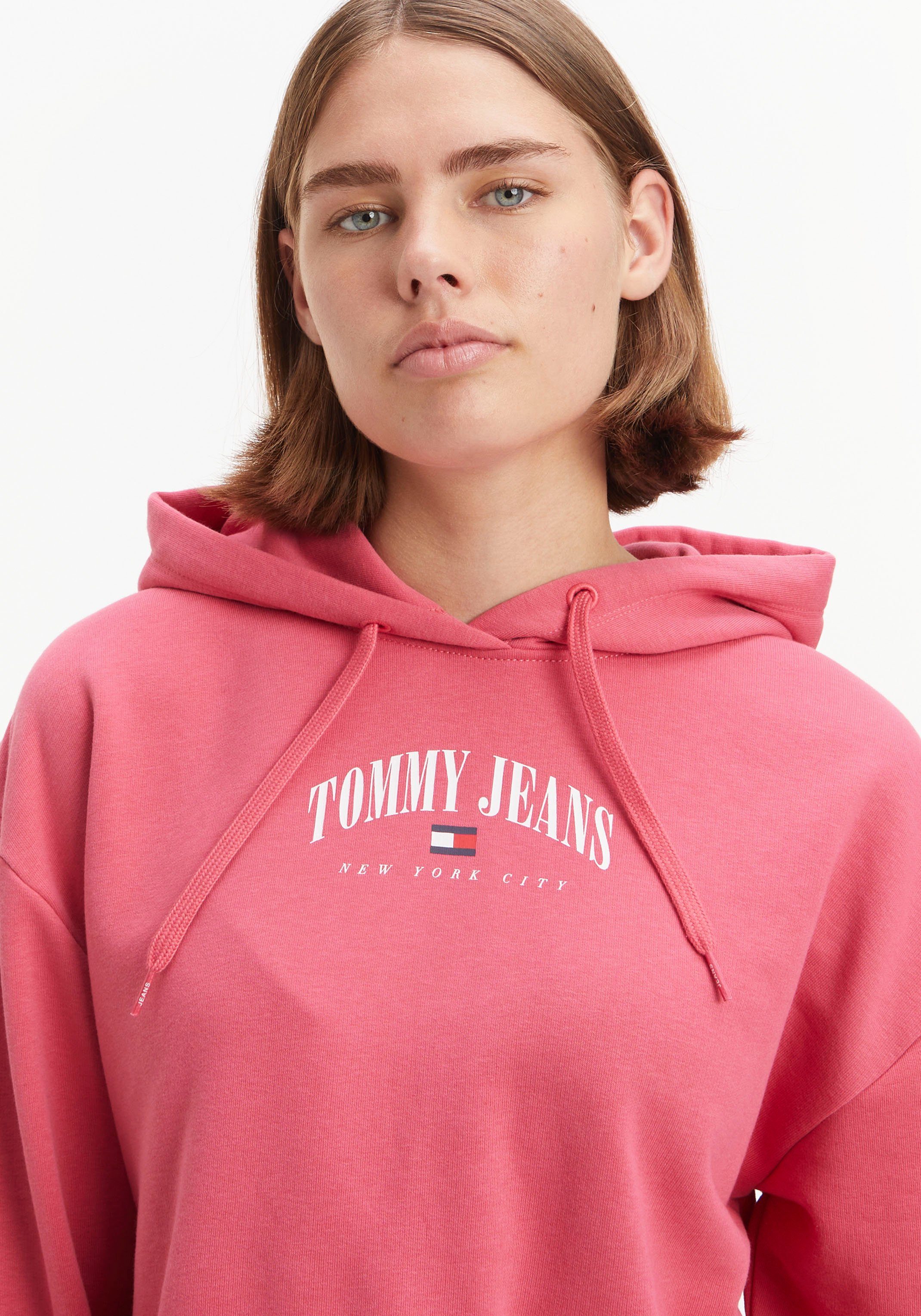 Tommy Jeans Kapuzensweatshirt TJW RLX Washed-Crimson Tommy Jeans 2 HOODIE mit Logo LOGO ESSENTIAL